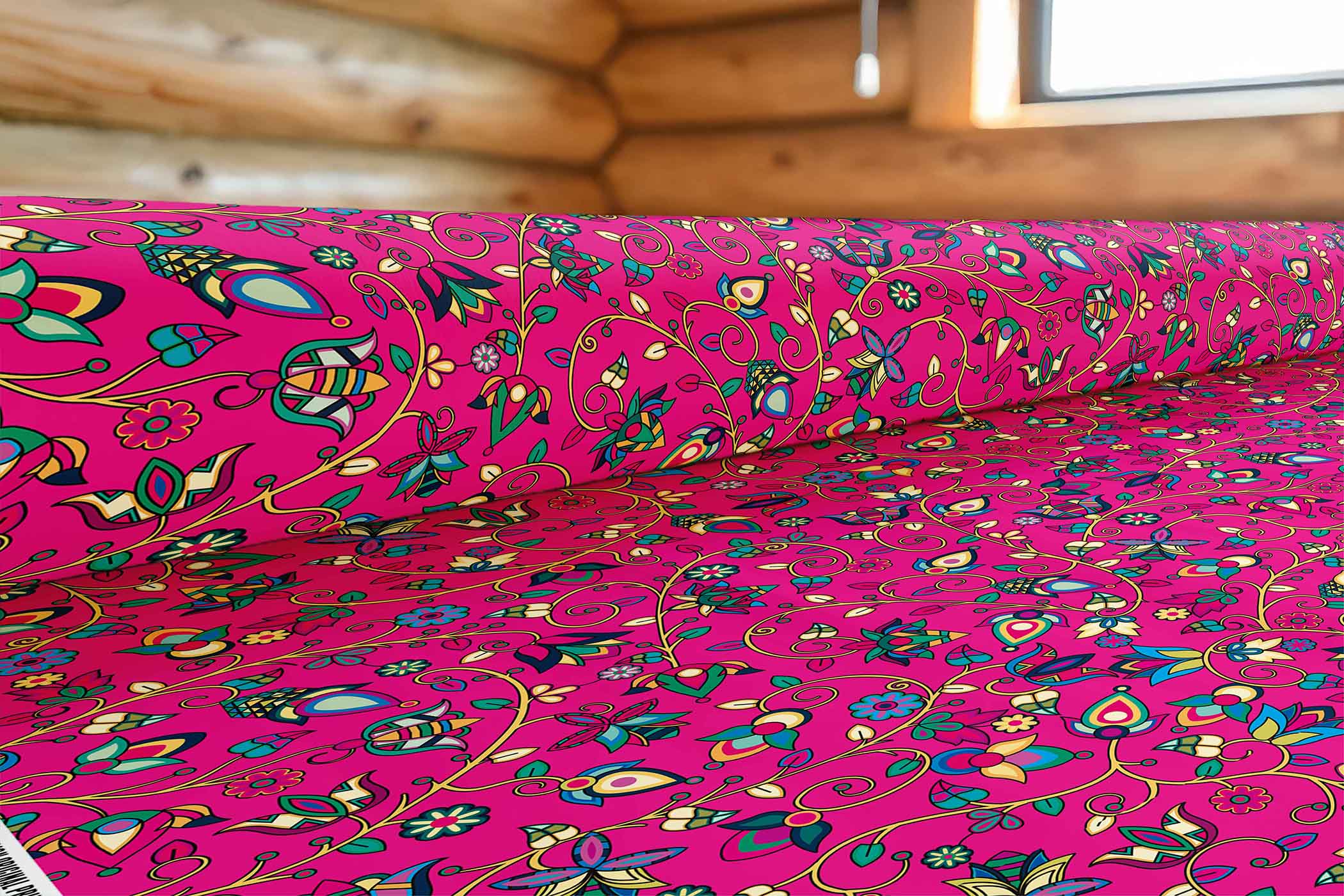 Thorny Path Pink 42 Inch Cotton Poplin Pre Order