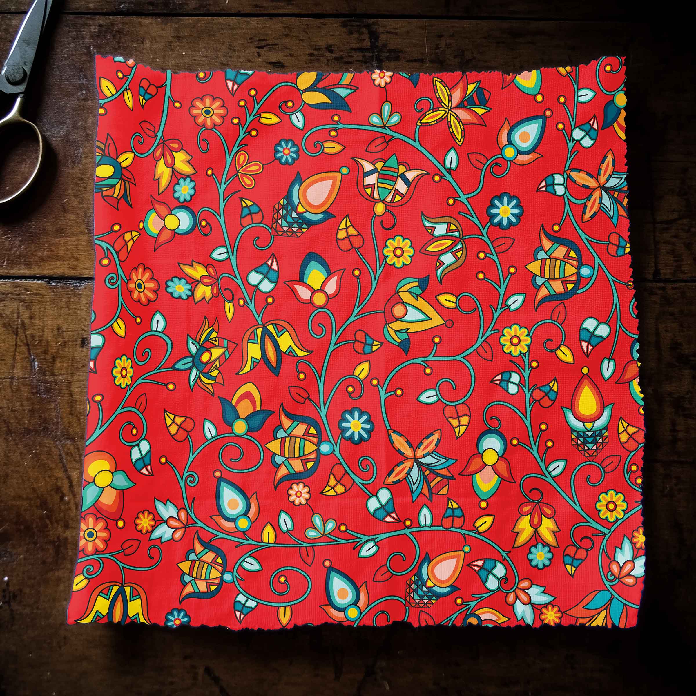 Thorny Path Red 42 Inch Cotton Poplin Pre Order