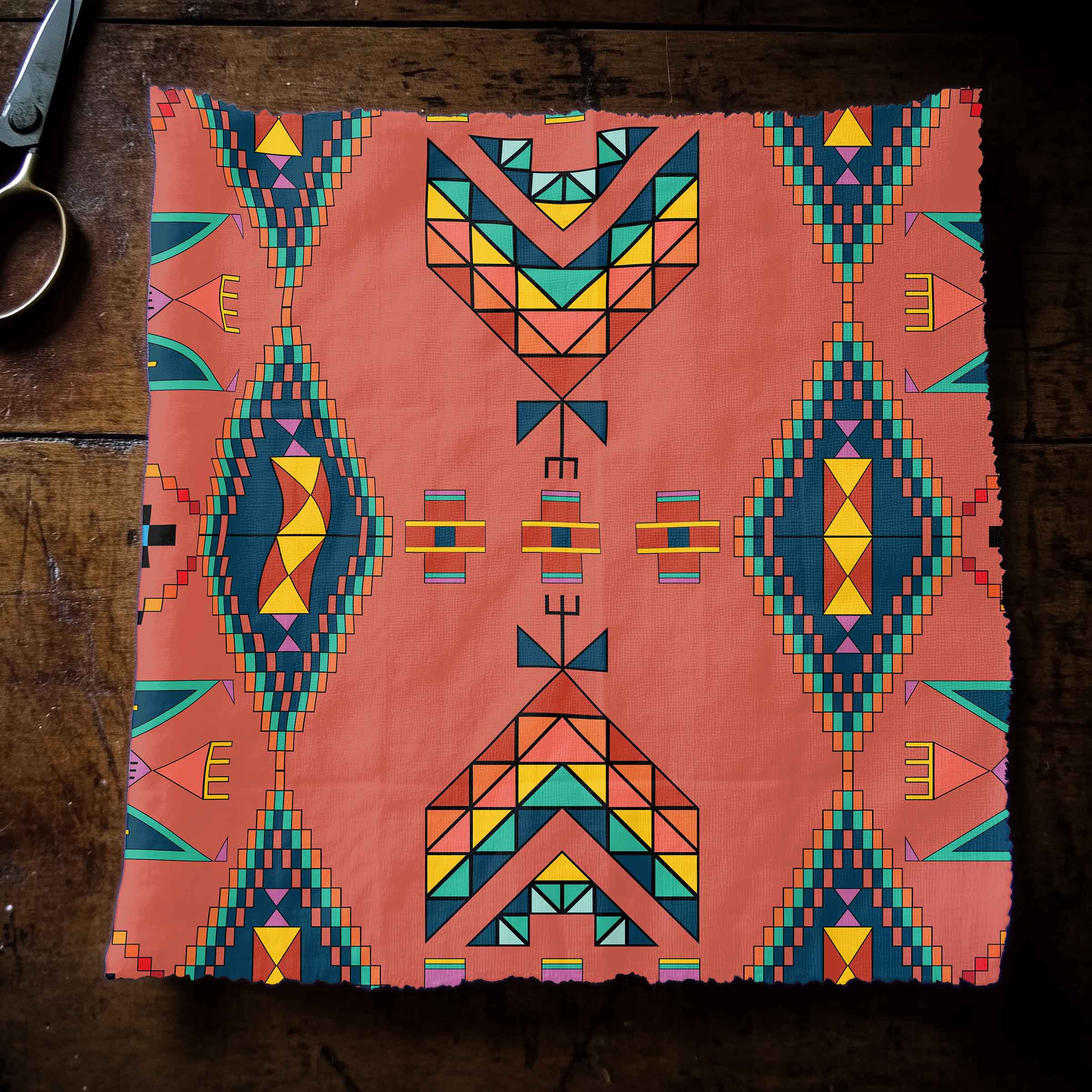 Travois Tipi Canyon Earth 42 Inch Cotton Poplin Pre Order