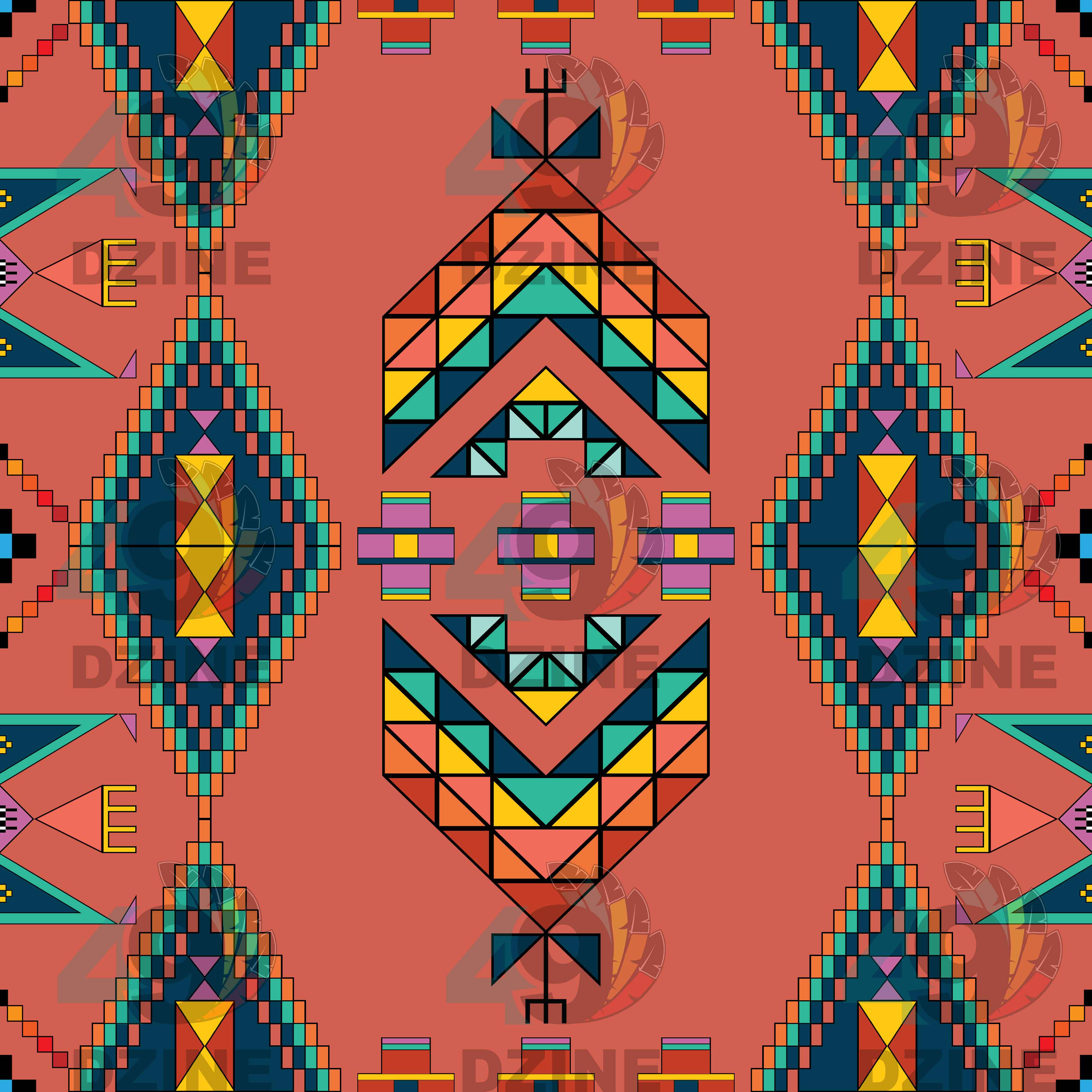 Travois Tipi Canyon Earth 42 Inch Cotton Poplin Pre Order