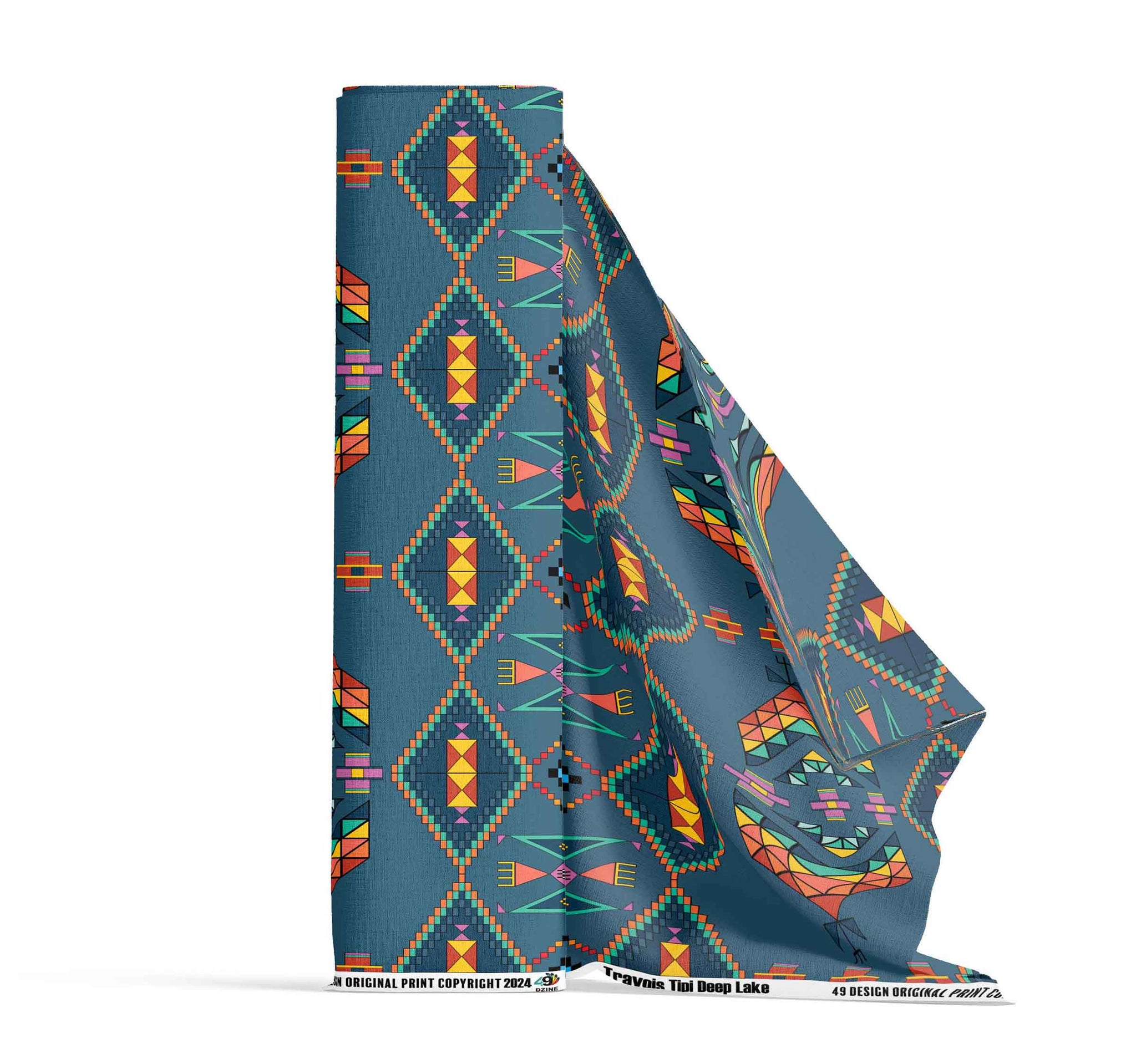 27 Inch Fan Case - Travois Tipi Berry