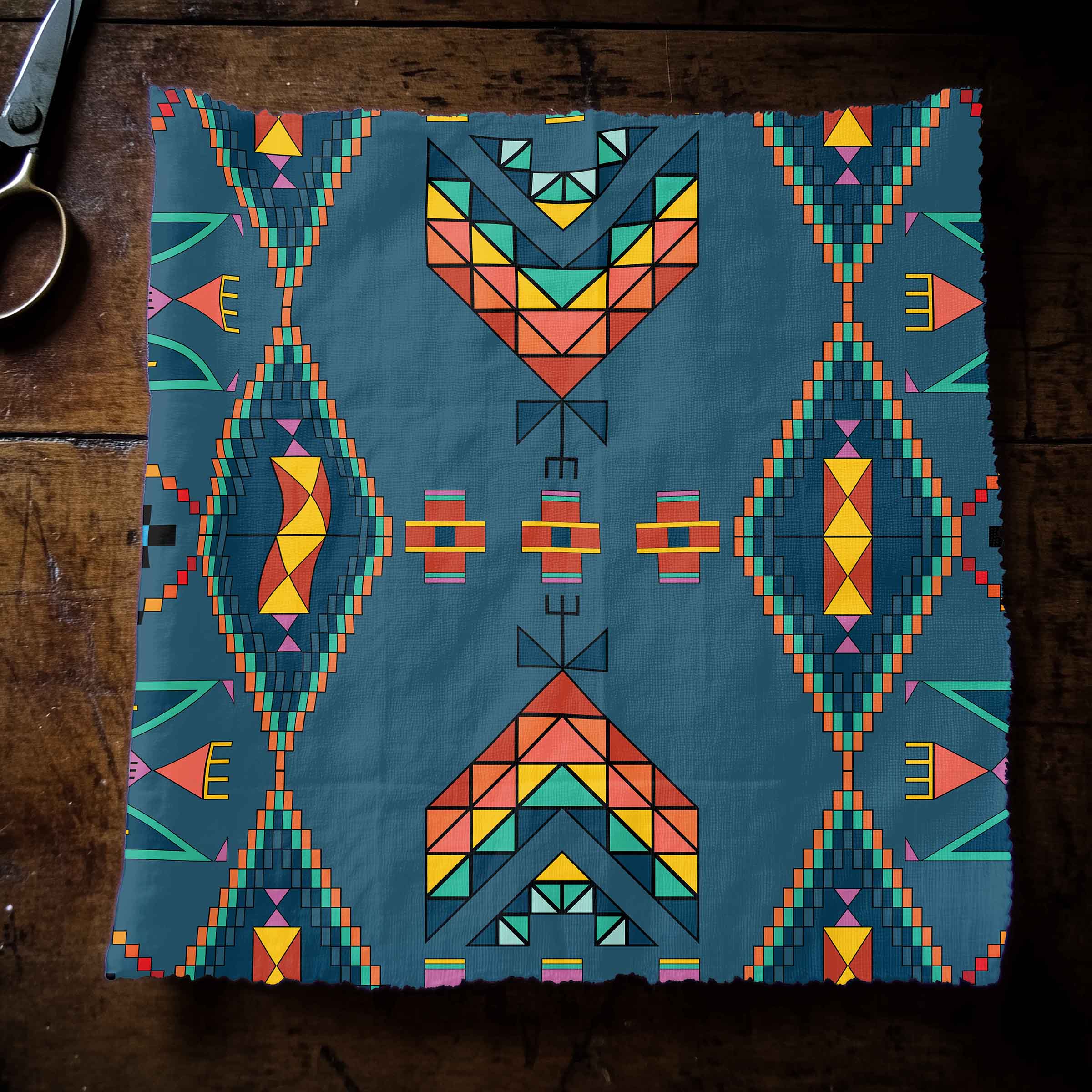 Travois Tipi Deep Lake 42 Inch Cotton Poplin Pre Order