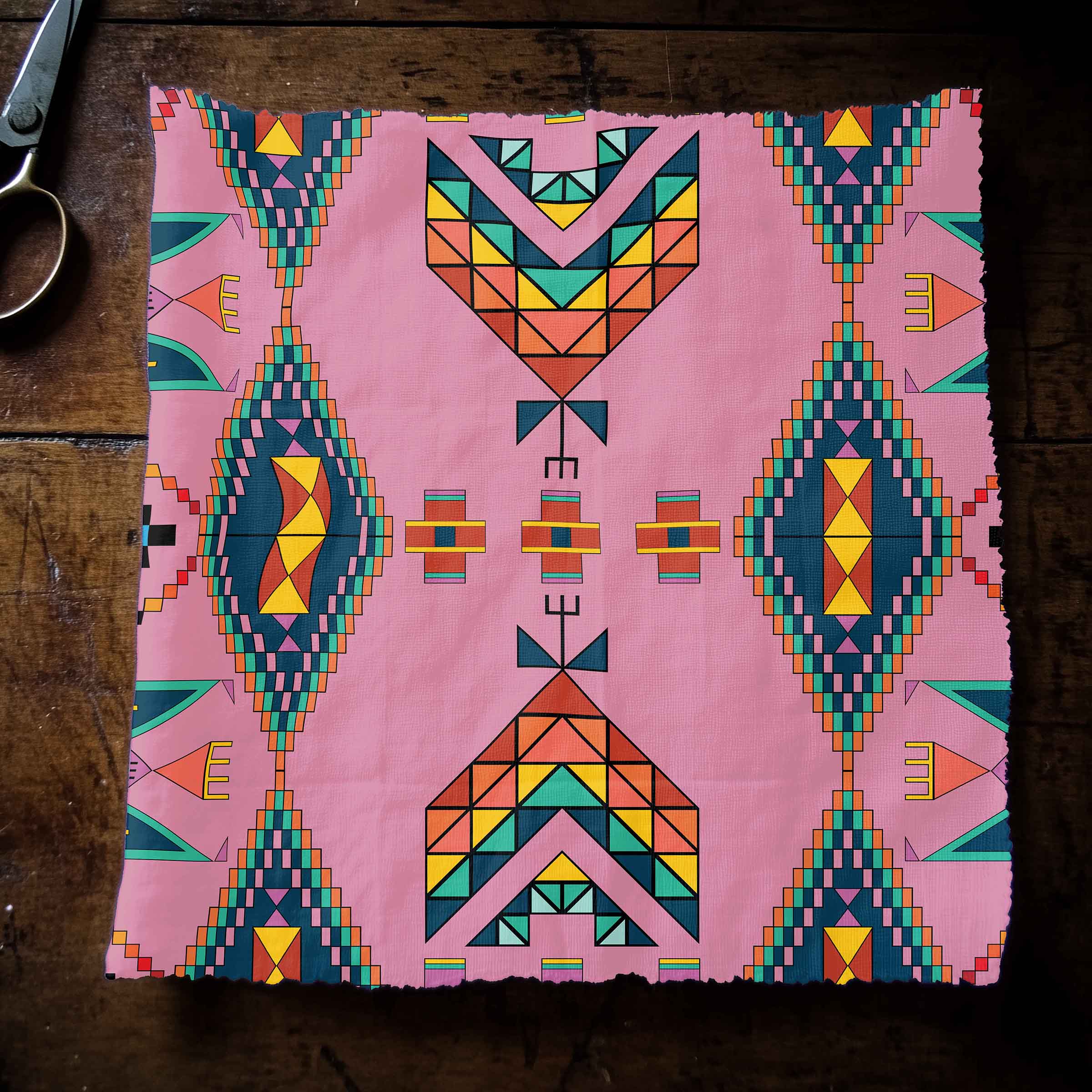 Travois Tipi Dusky Sunset 42 Inch Cotton Poplin Pre Order