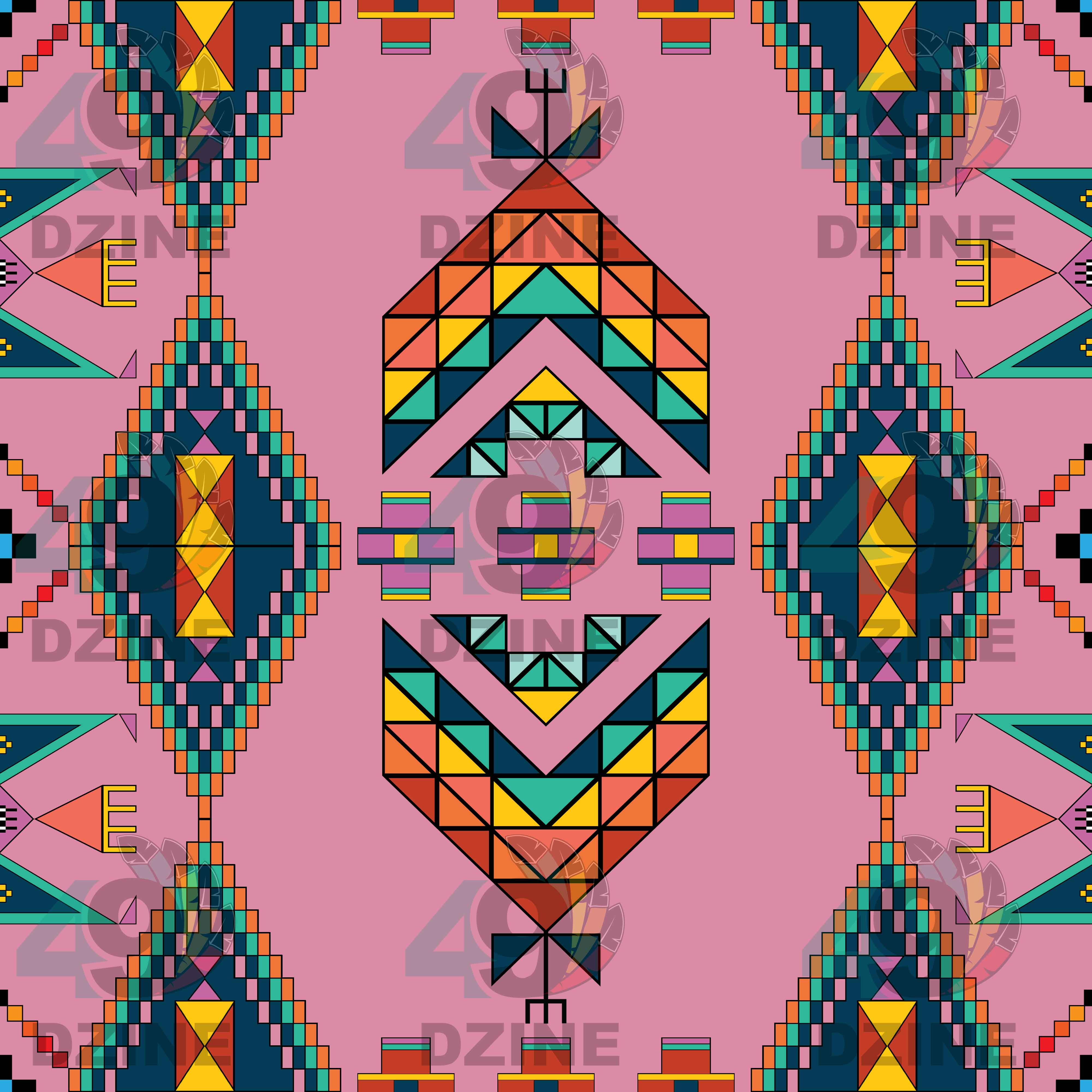 Travois Tipi Dusky Sunset 42 Inch Cotton Poplin Pre Order