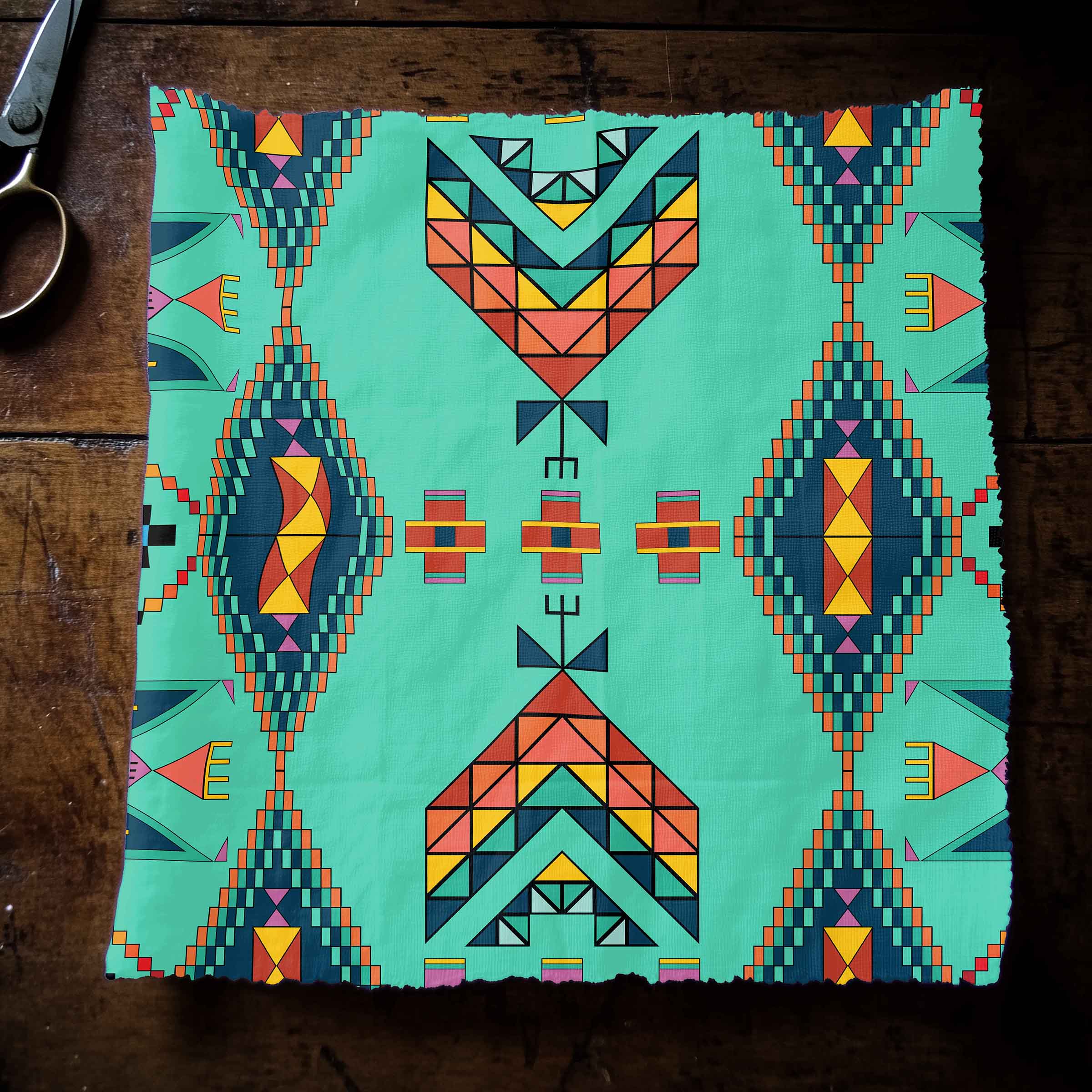 Travois Tipi Smokey Sky 42 Inch Cotton Poplin Pre Order