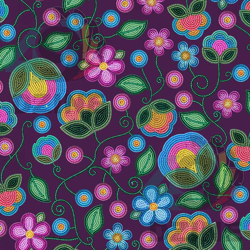 Turquoise Sunbeam Violet Satin Fabric By the Yard Pre Order