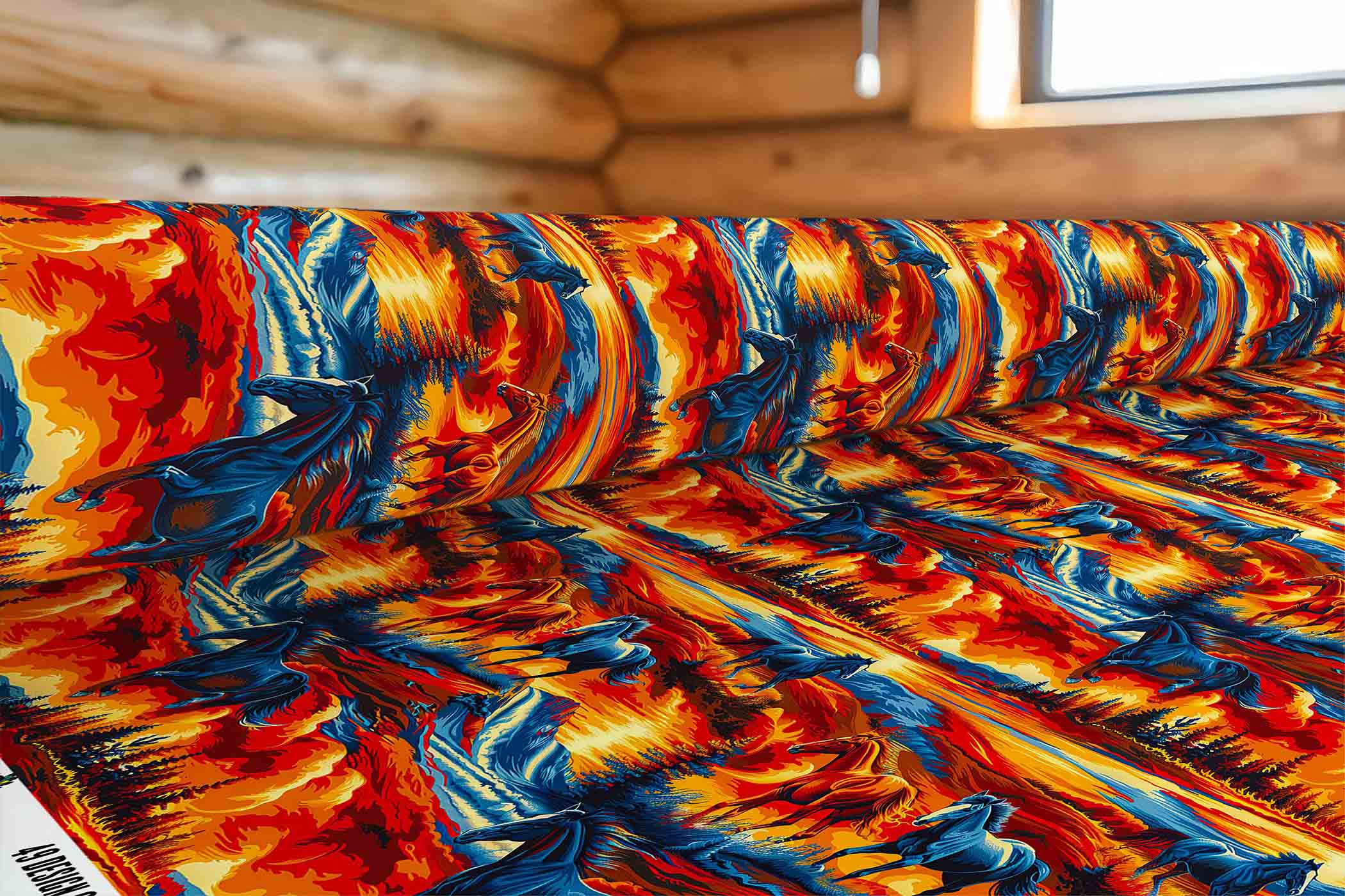 Wilds Horses 2 42 Inch Cotton Poplin Pre Order