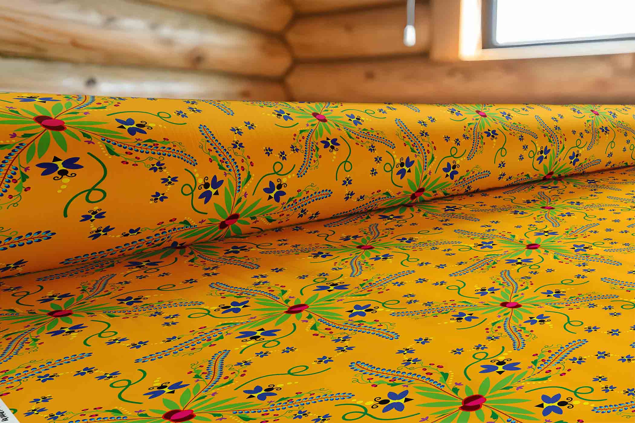 Willow Bee Sunshine Satin Fabric By the Yard Pre Order