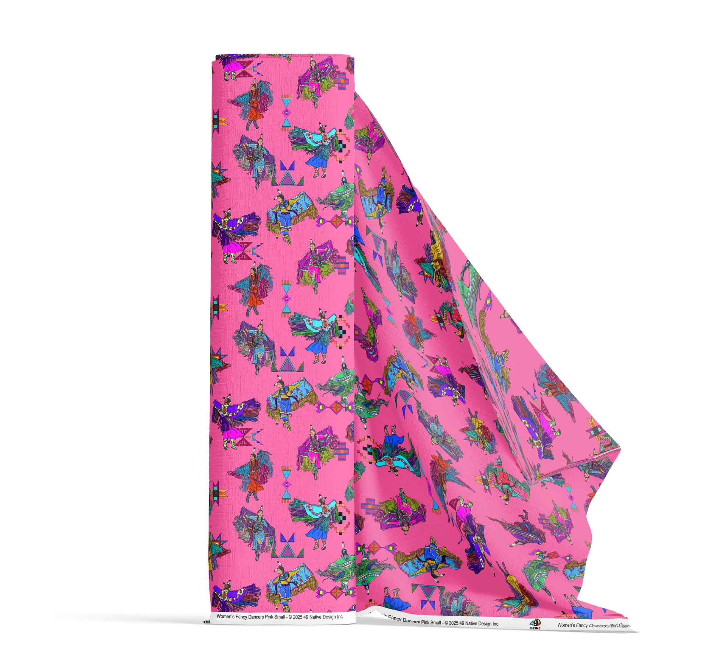 Women's Fancy Dancers Pink Small 56 Inch Cotton Poplin Pre Order