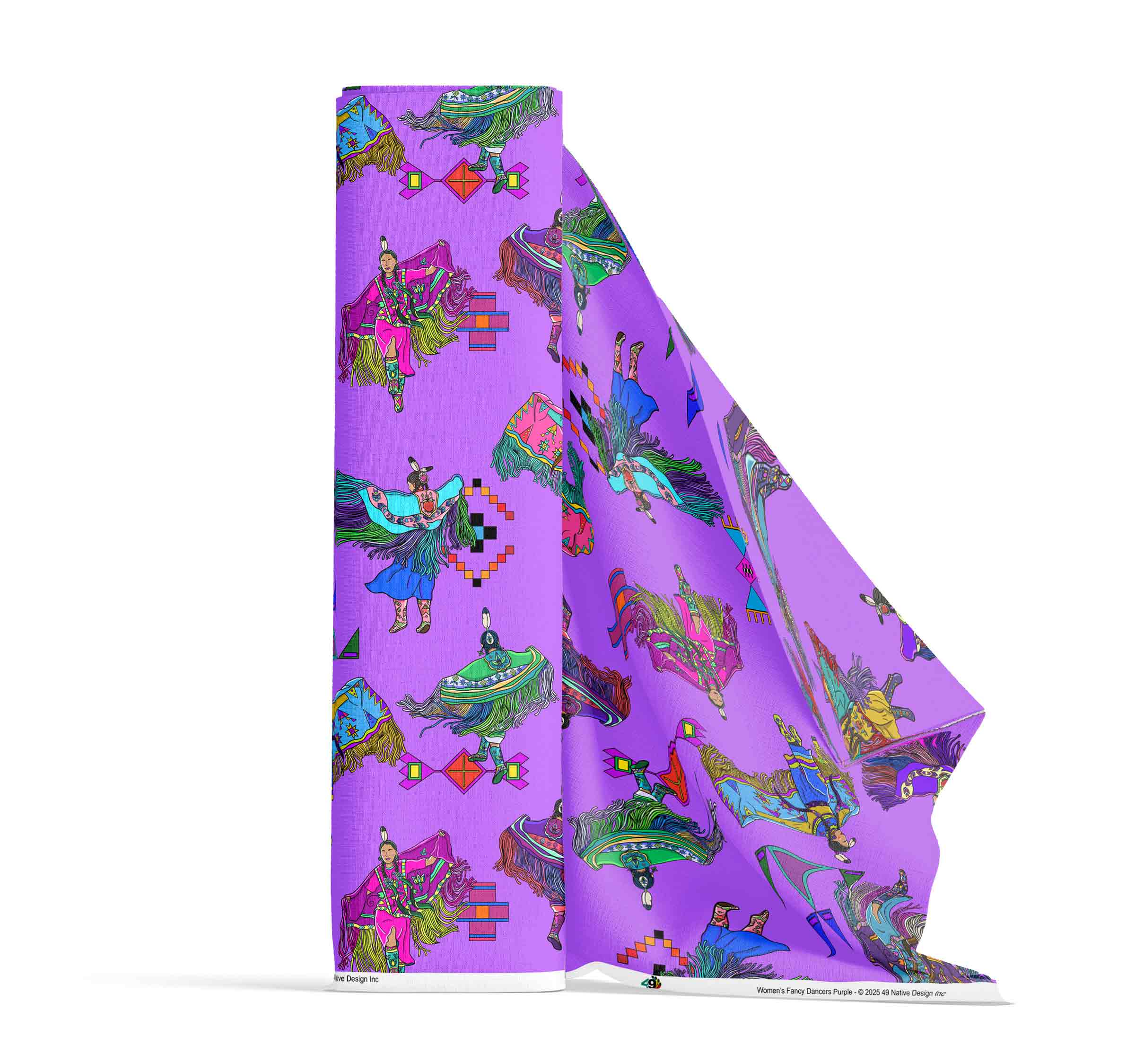 Women's Fancy Dancers Purple Large 56 Inch Cotton Poplin Pre Order