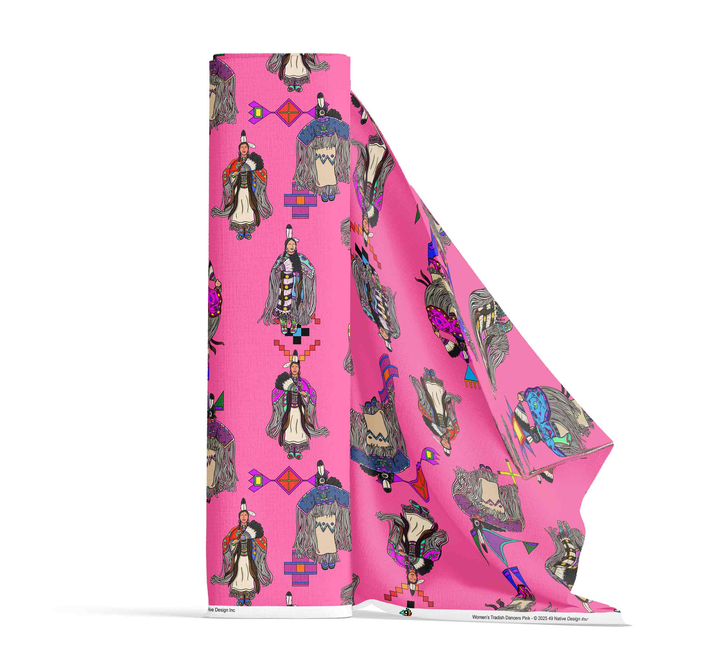 Women's Tradish Dancers Pink Large 56 Inch Cotton Poplin Pre Order