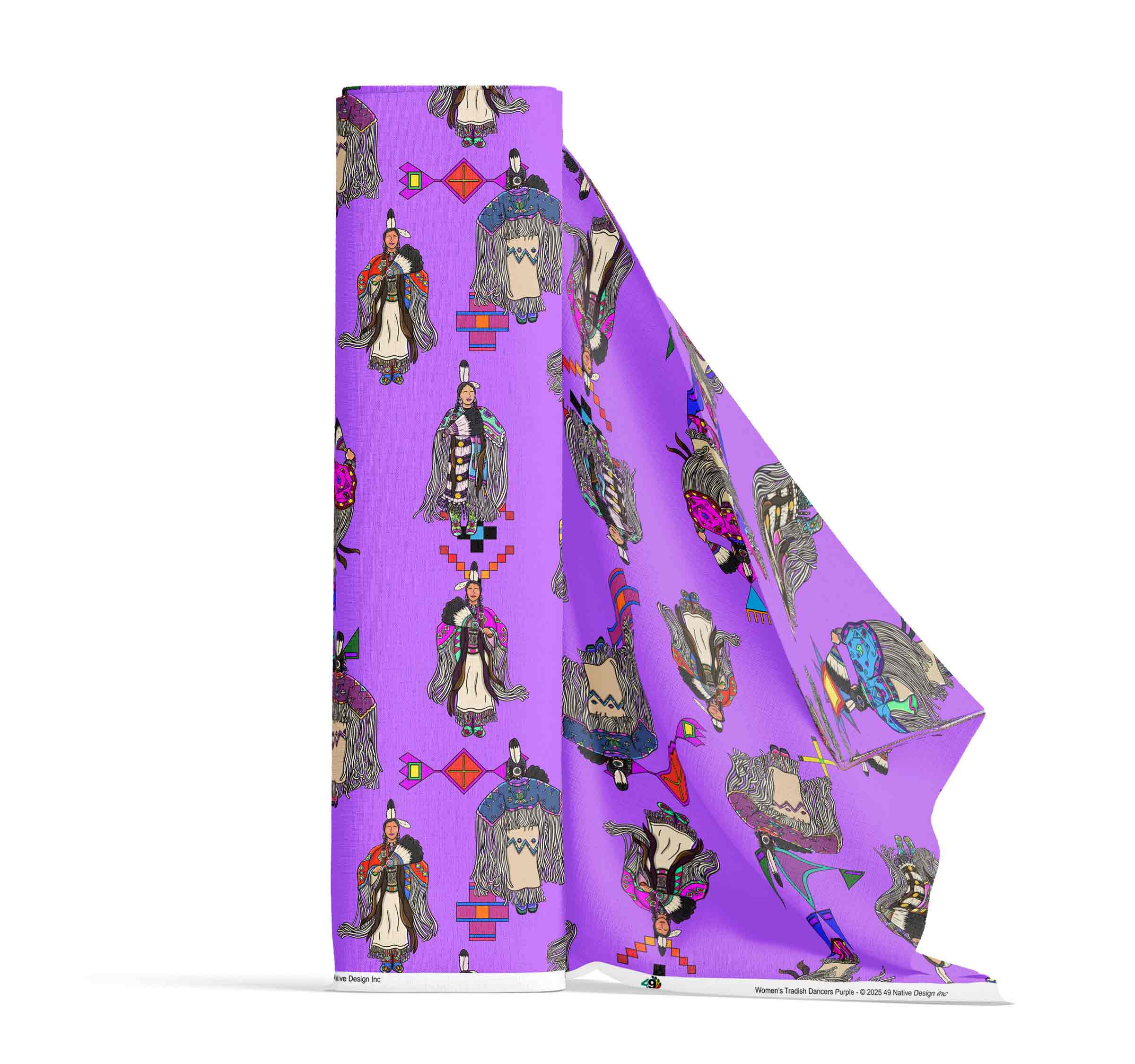 Women's Tradish Dancers Purple Large 56 Inch Cotton Poplin Pre Order