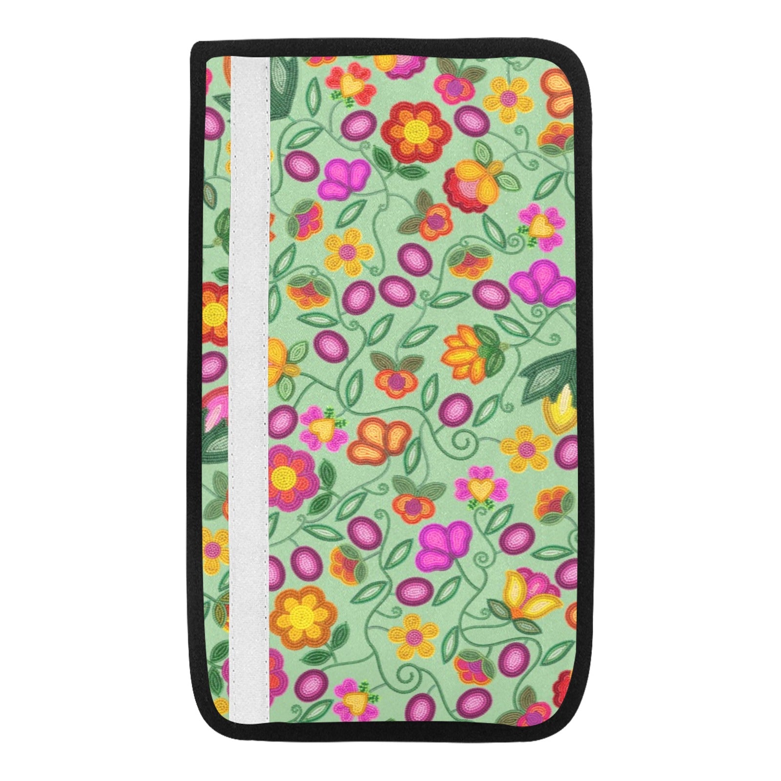 Boreal Bounty Green Car Seat Belt Cover 7''x12.6'' (Pack of 2)