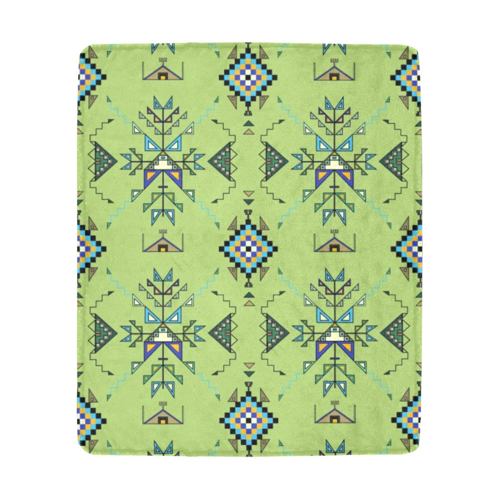 Bear Shield Green Ultra-Soft Micro Fleece Blanket 50"x60"