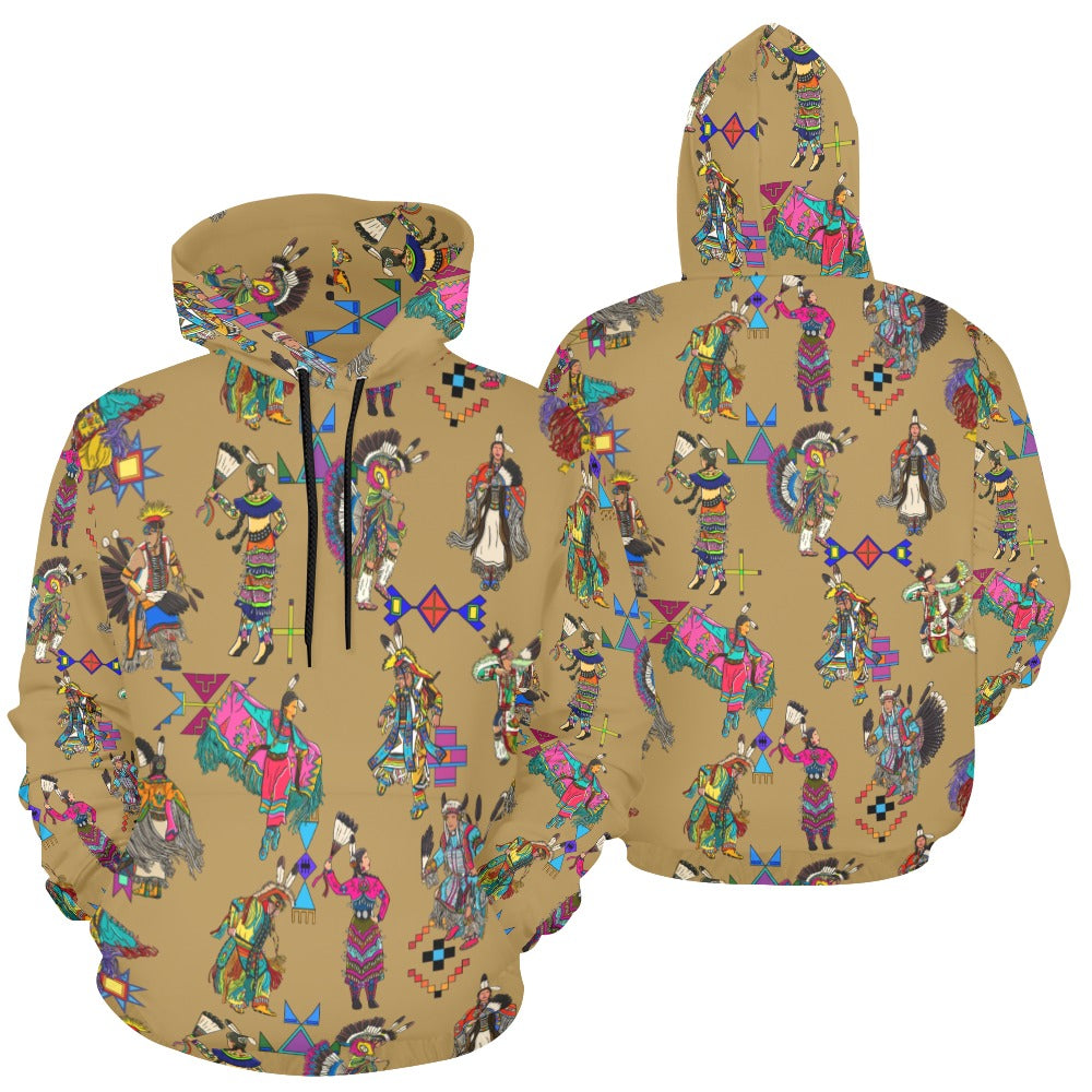 Grand Entry Dancers Earth Hoodie for Women (USA Size)