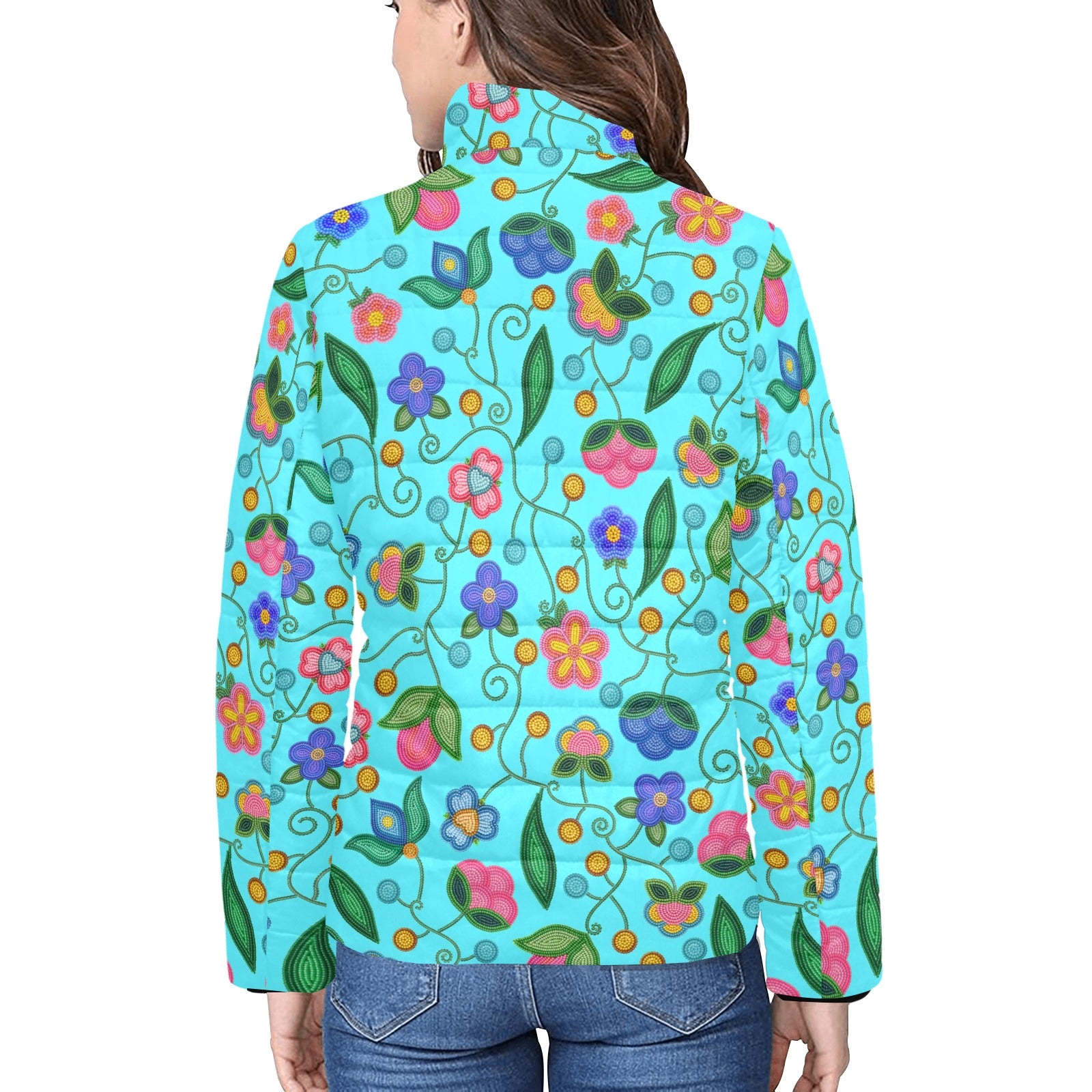 Skyberry Serenade Sky Women's Stand Collar Padded Jacket