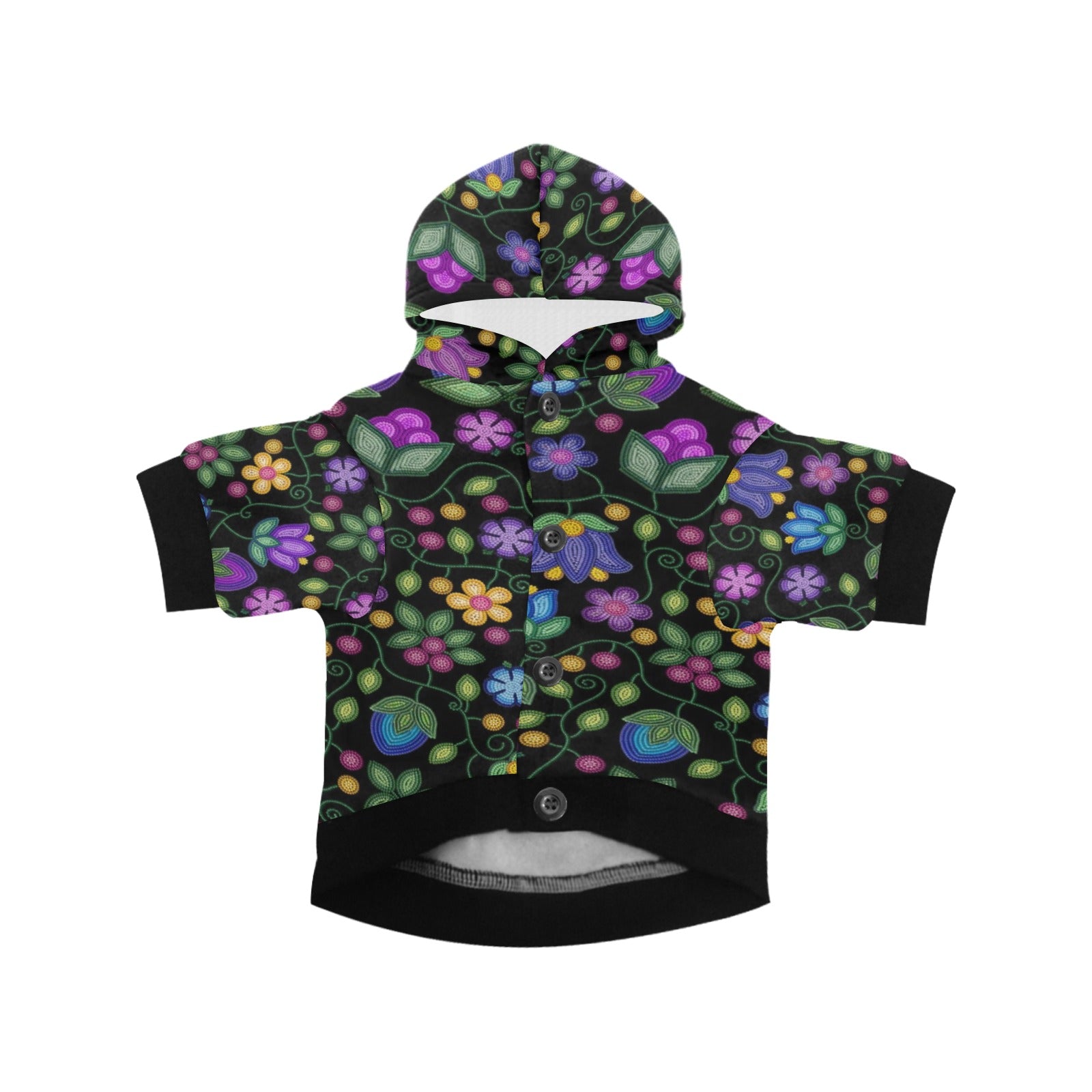 Bloom Uplift Black Pet Dog Hoodie