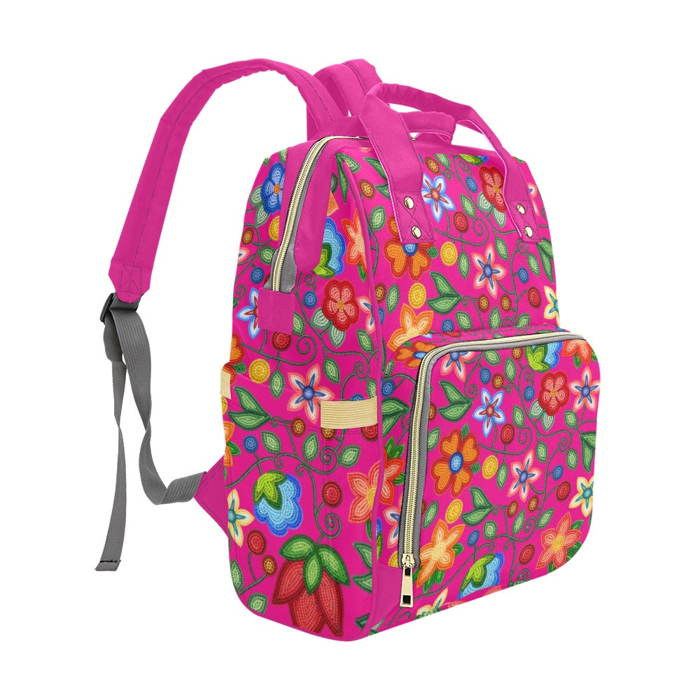 Morning Harmony Pink Multi-Function Diaper Backpack/Diaper Bag