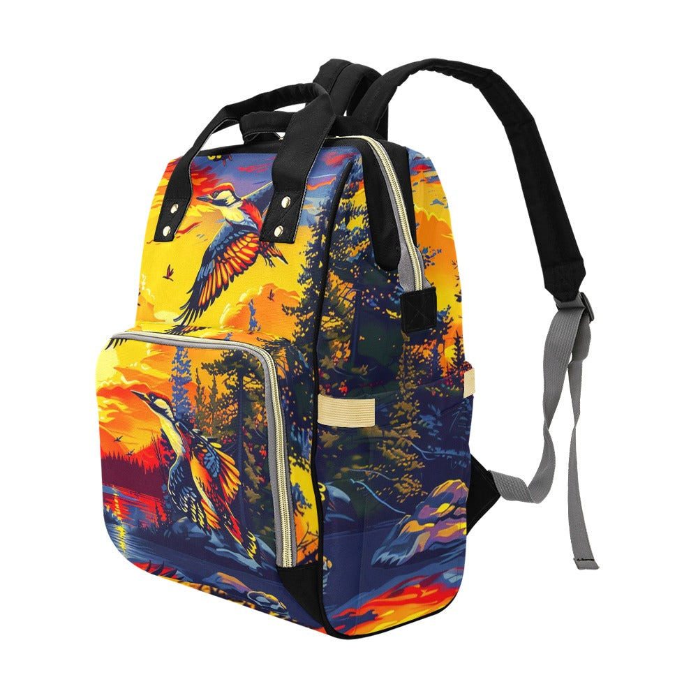 Woodpecker Medicine Multi-Function Diaper Backpack/Diaper Bag