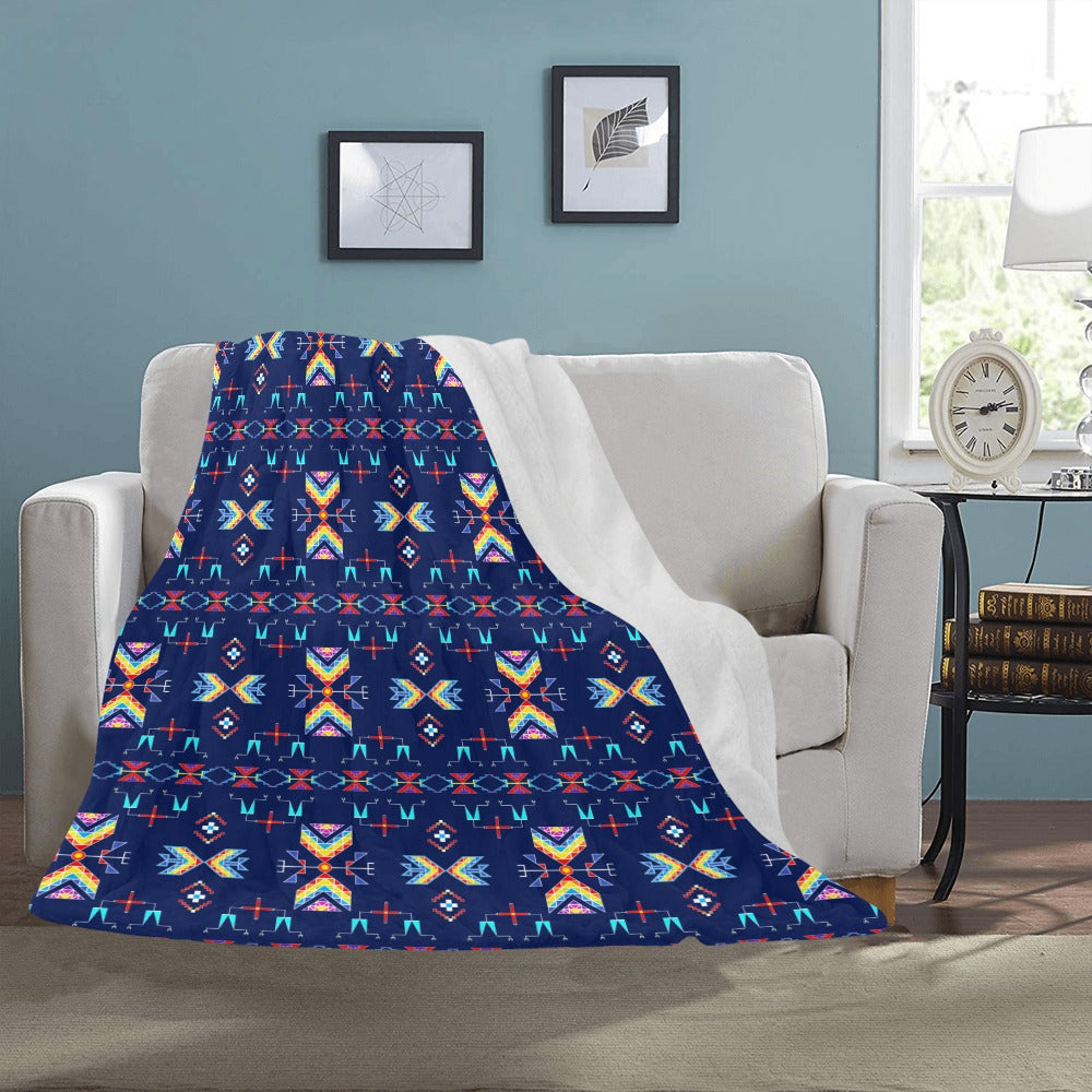 Rainy Chief Rainbow Night Lake Ultra-Soft Micro Fleece Blanket 50"x60"