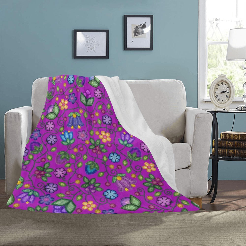 Bloom Uplift Purple Ultra-Soft Micro Fleece Blanket 50"x60"