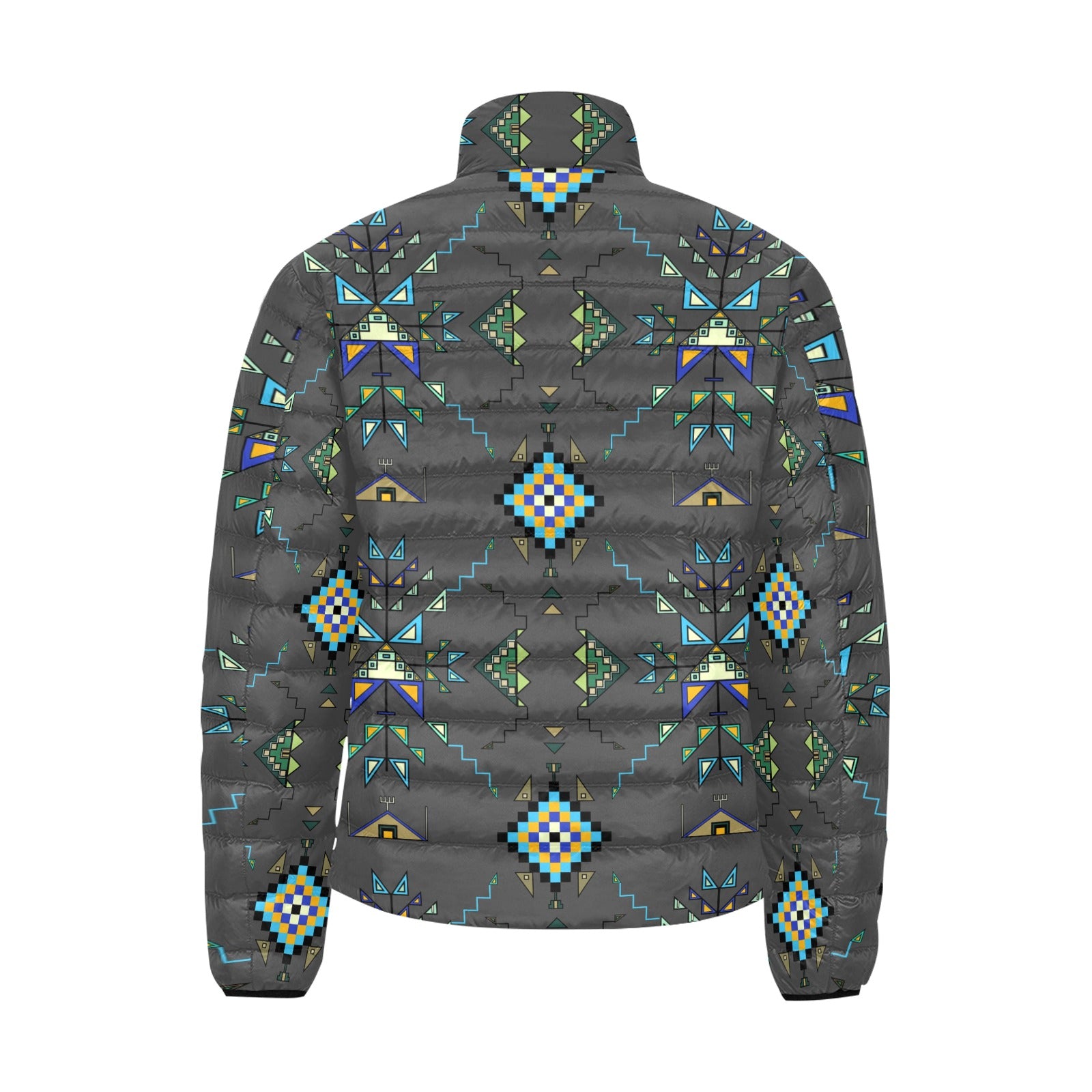 Bear Shield Dark Gray Men's Padded Jacket