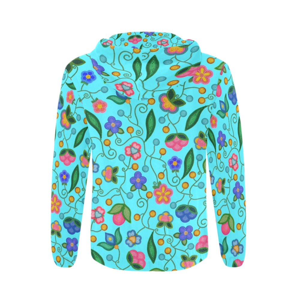 Skyberry Serenade Sky Men's Zipper Hoodie