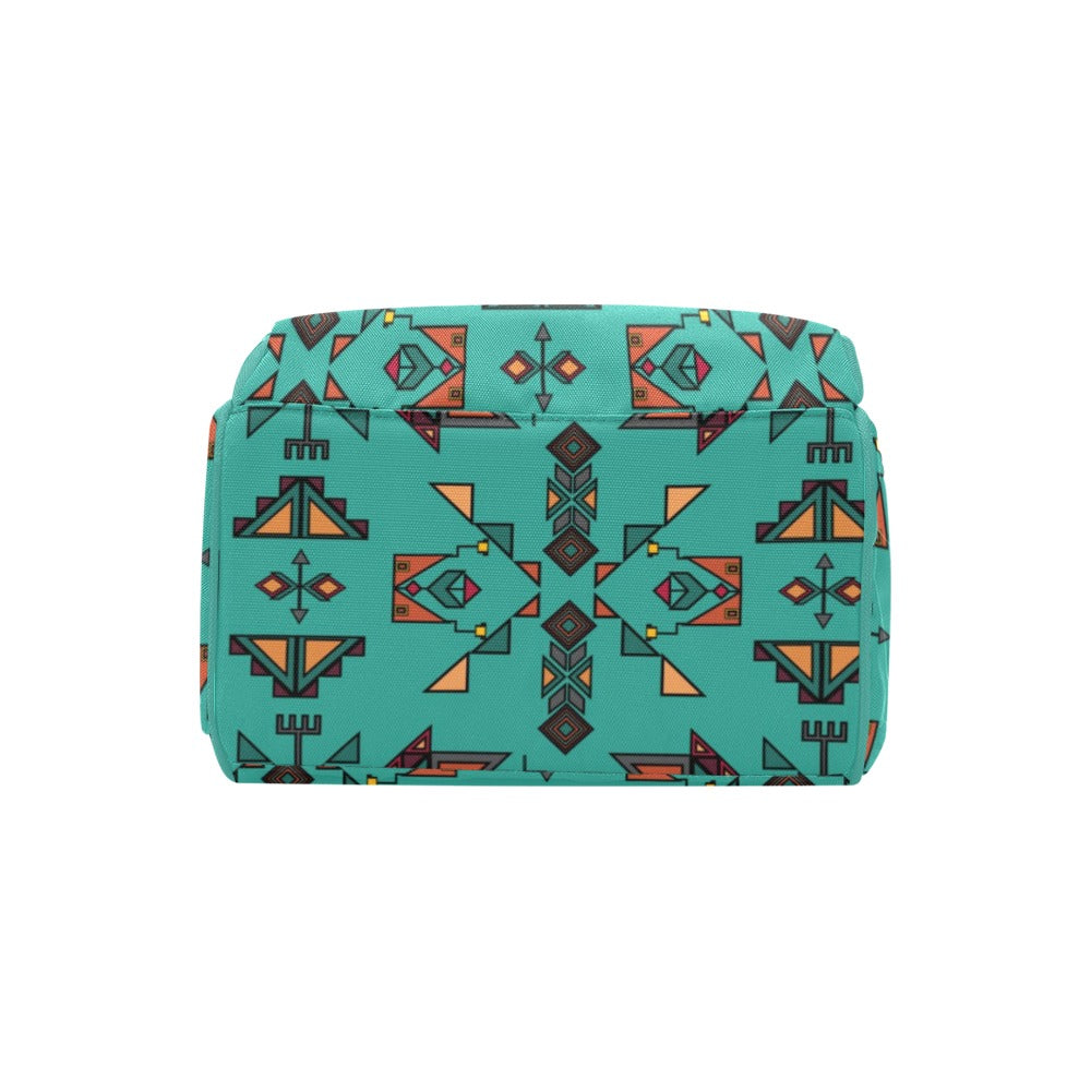 Arrow Dawn Turquoise Multi-Function Diaper Backpack/Diaper Bag