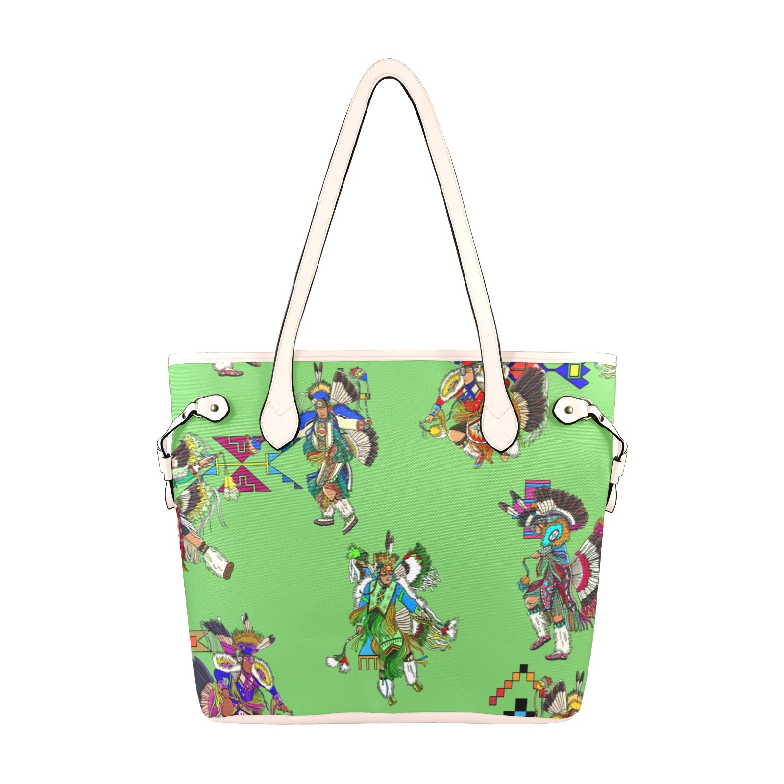 Men's Fancy Dancers Grass Clover Canvas Tote Bag