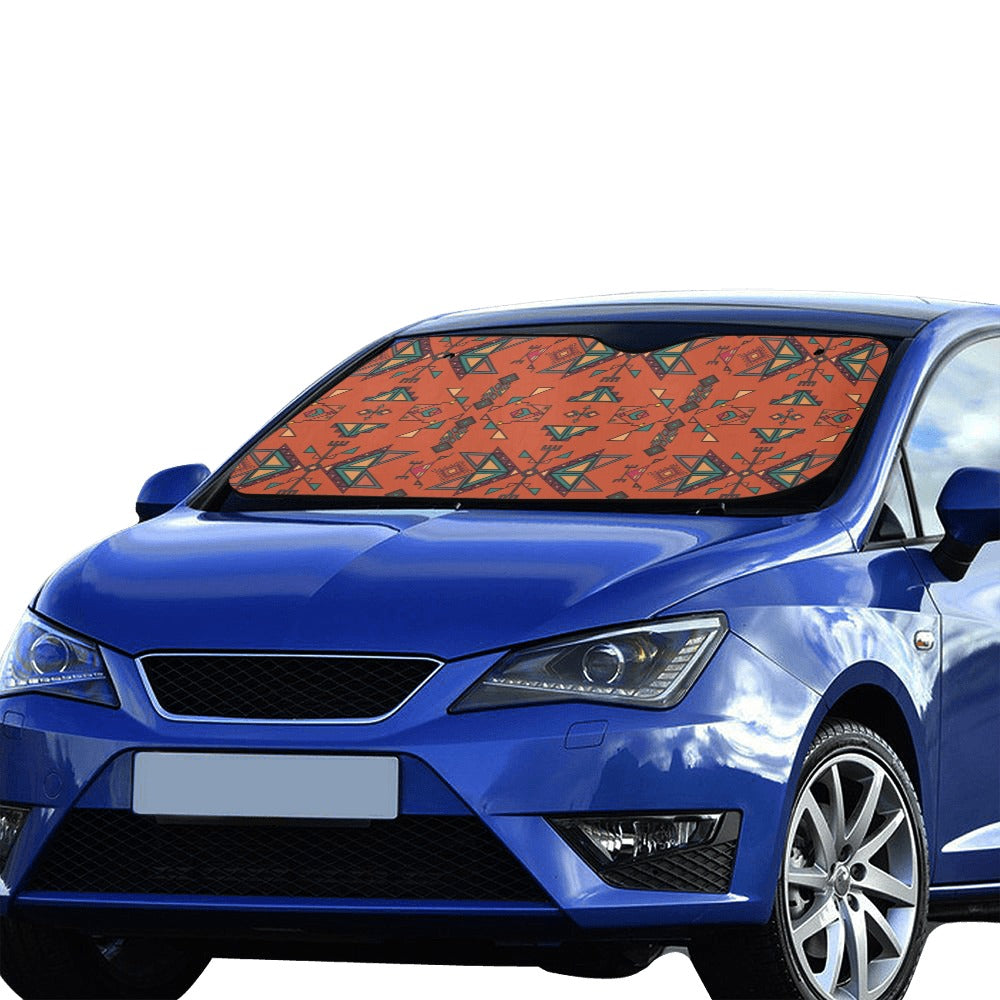 Arrow dawn Orange Car Sun Shade 55"x30"