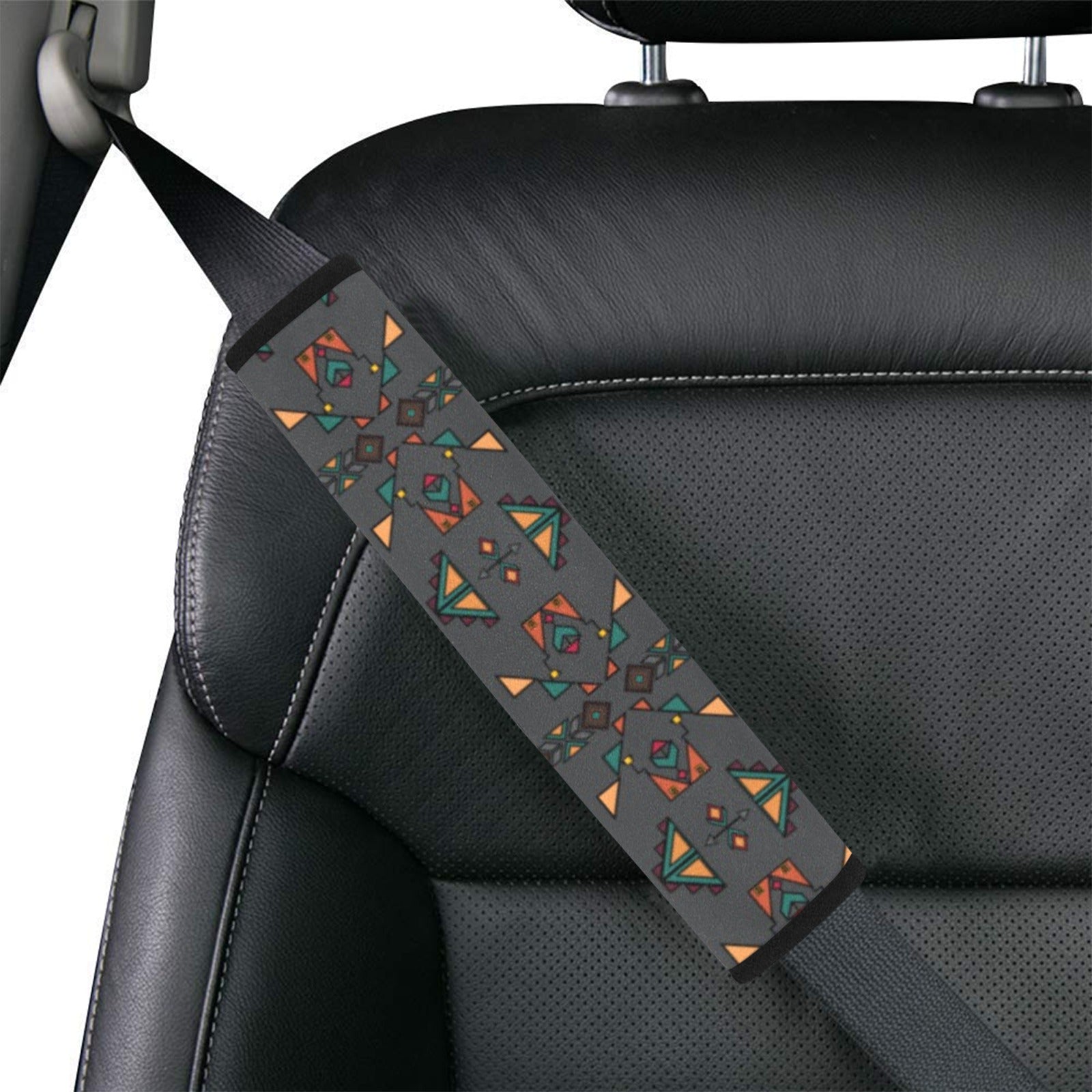 Arrow dawn Gray Car Seat Belt Cover 7''x12.6'' (Pack of 2)