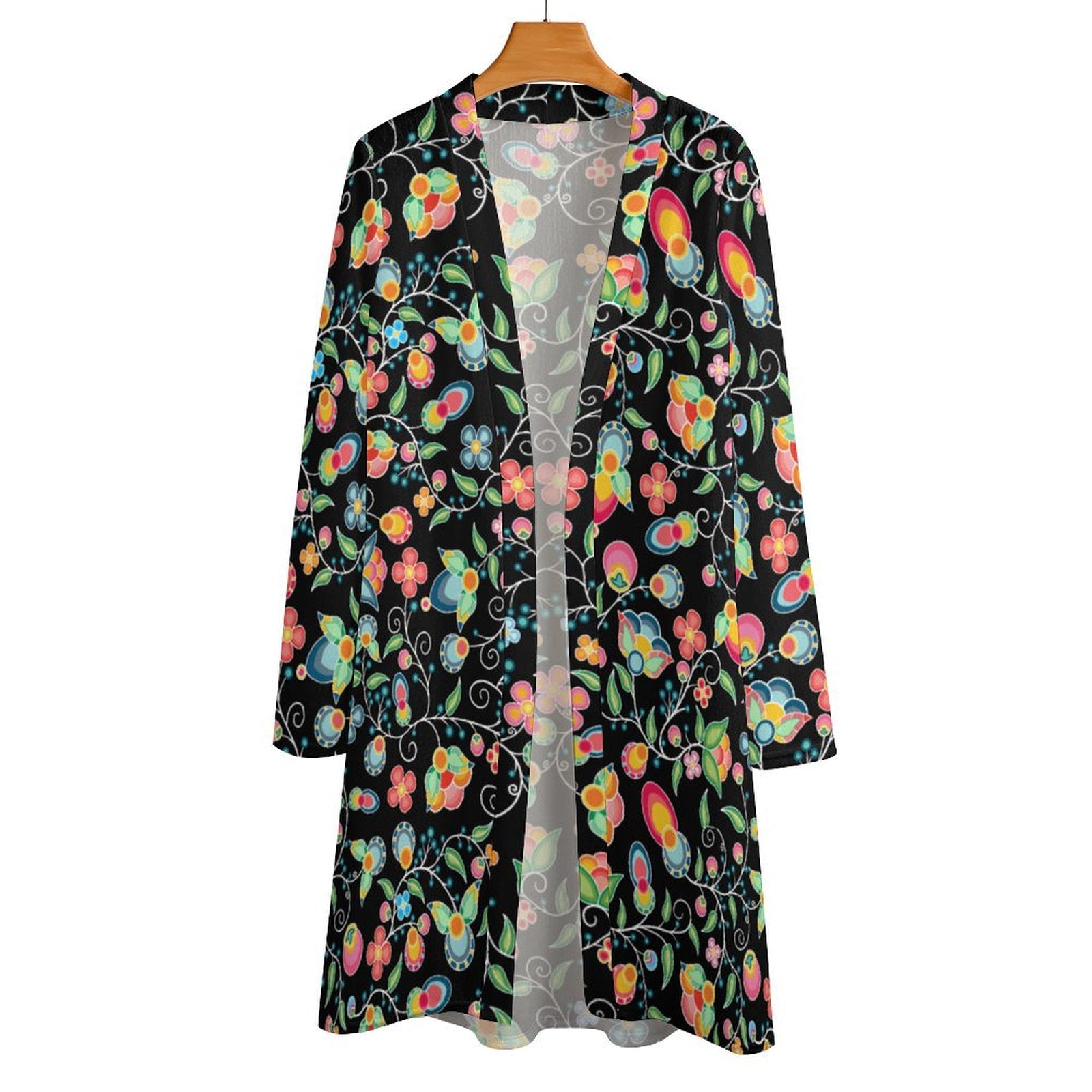 Floral Bounty Black Cardigan