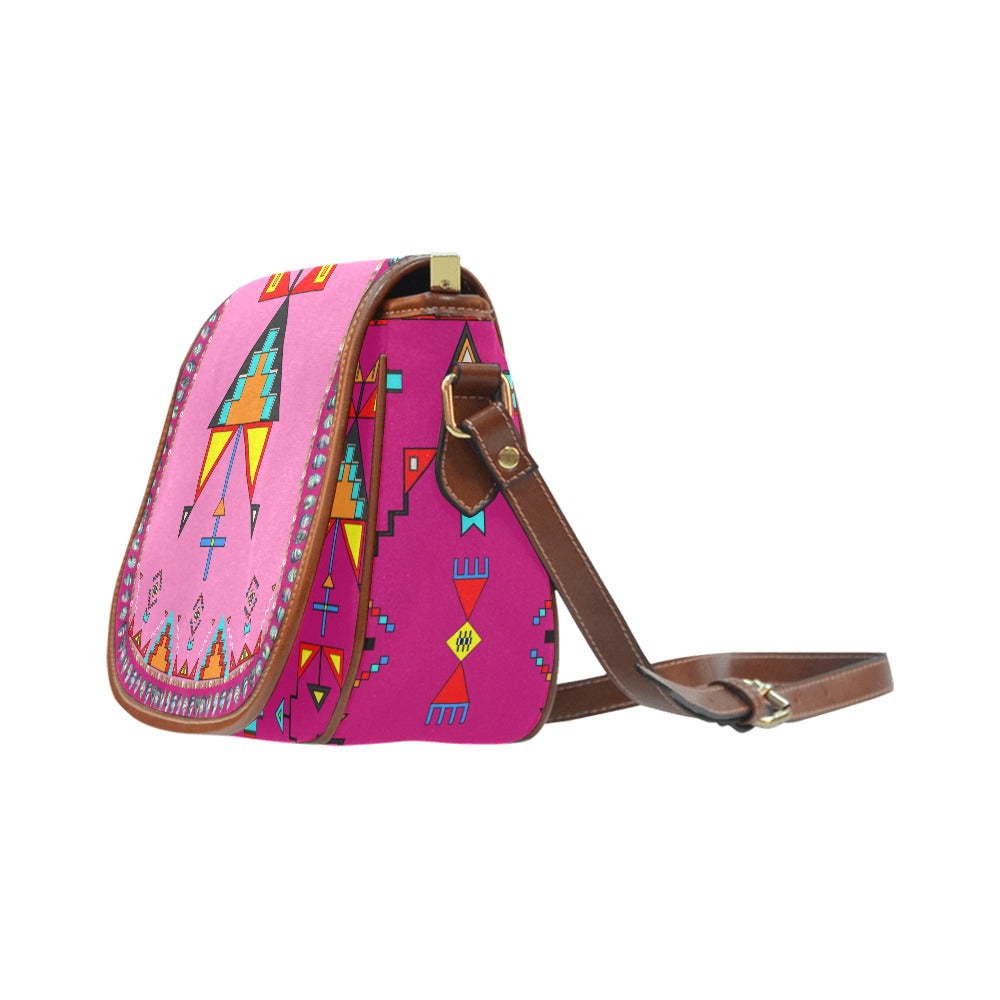 Sentinel of the Plains Pink Saddle Bag/Large