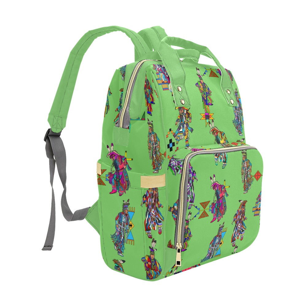 Men's Grass Dancers Grass Multi-Function Diaper Backpack/Diaper Bag