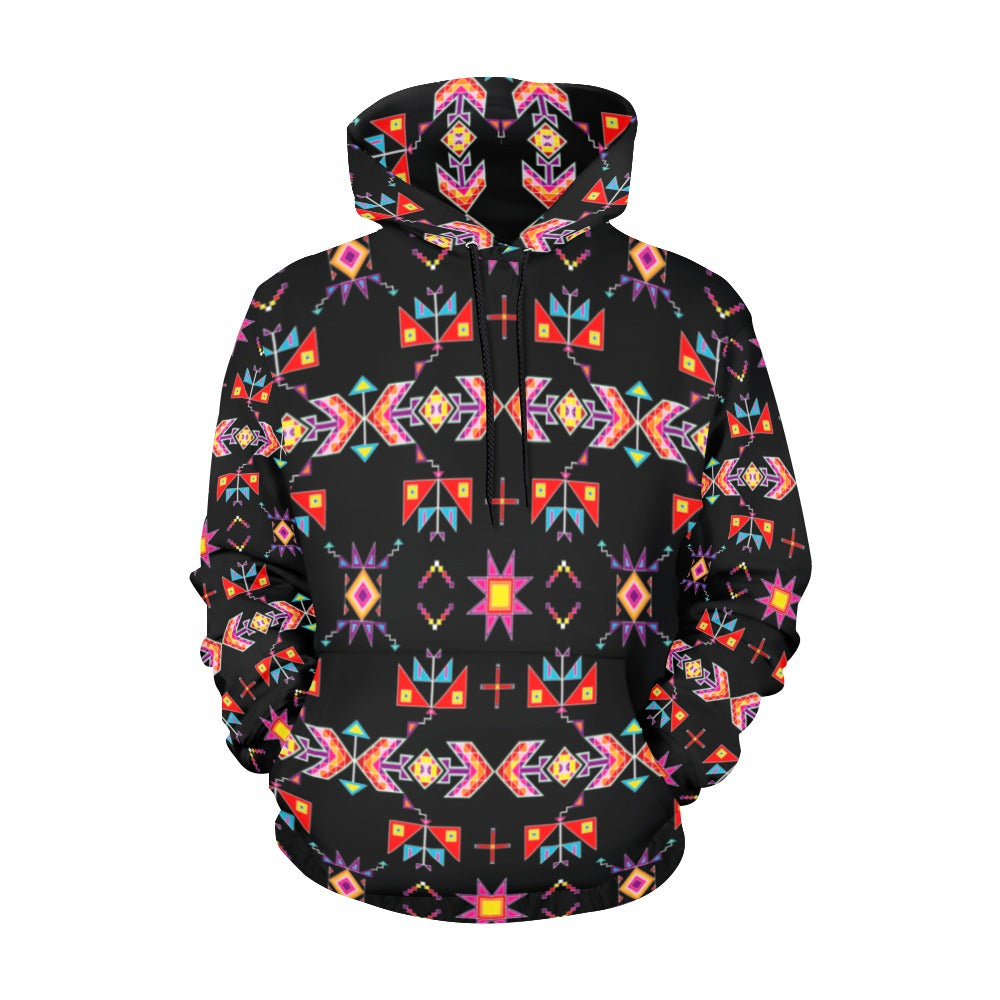 Scattered Generations Black Hoodie for Women (USA Size)