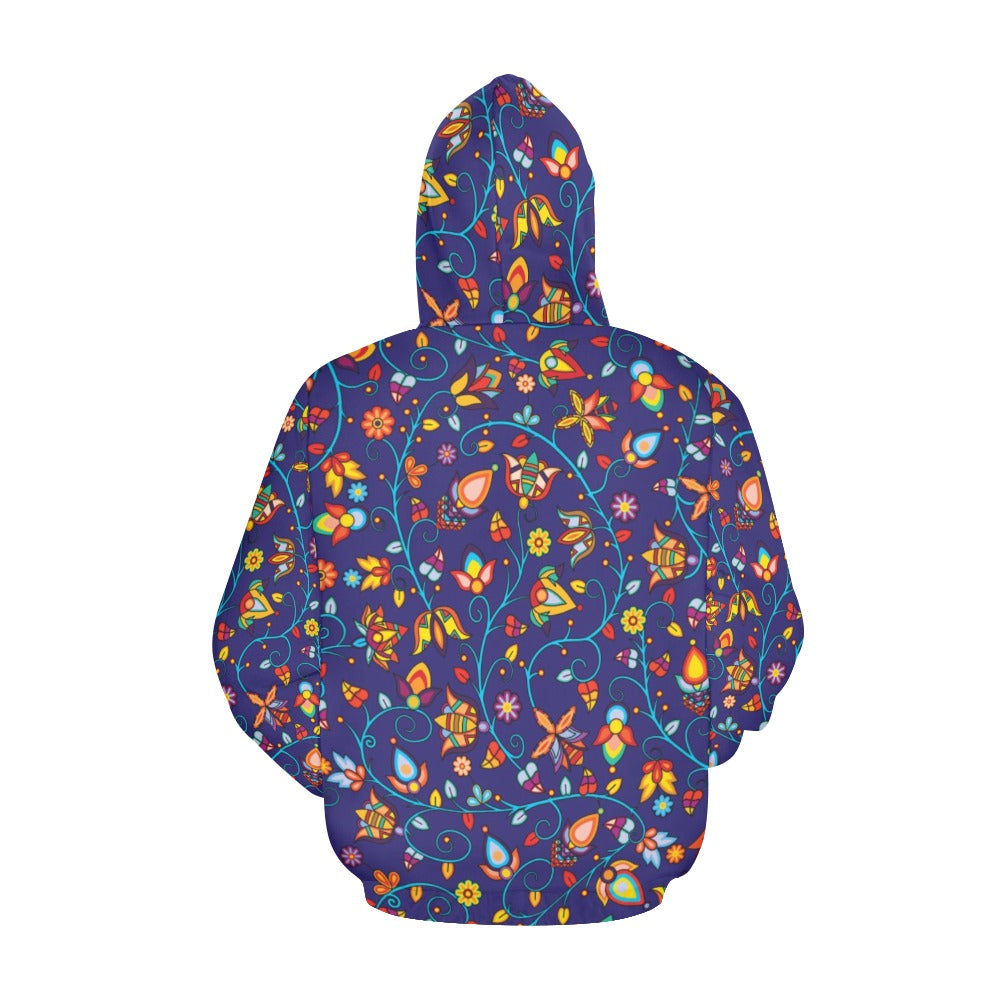 Thorny Path Blue Hoodie for Women (USA Size)