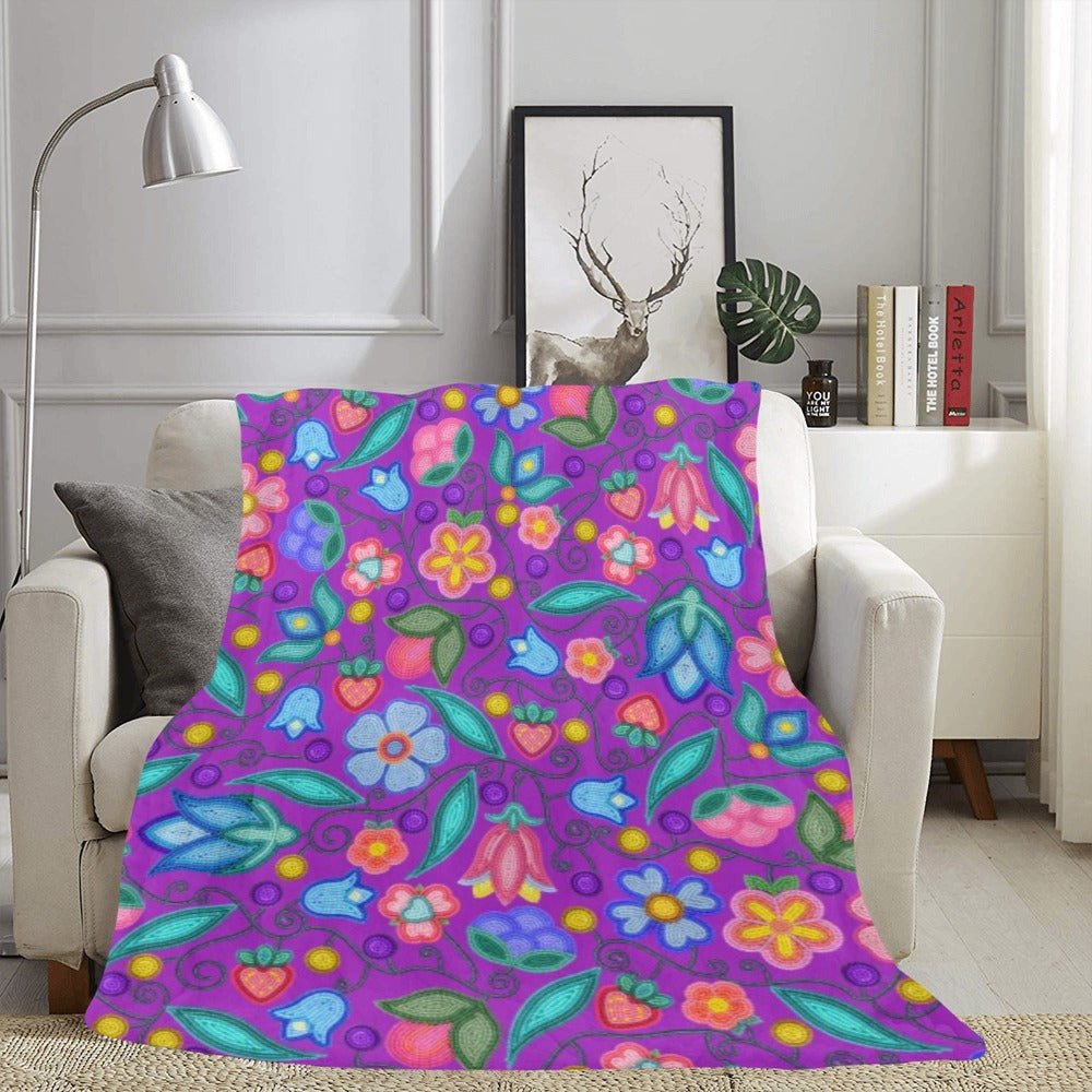 Sweet Offering Purple Ultra-Soft Micro Fleece Blanket 60"x80"