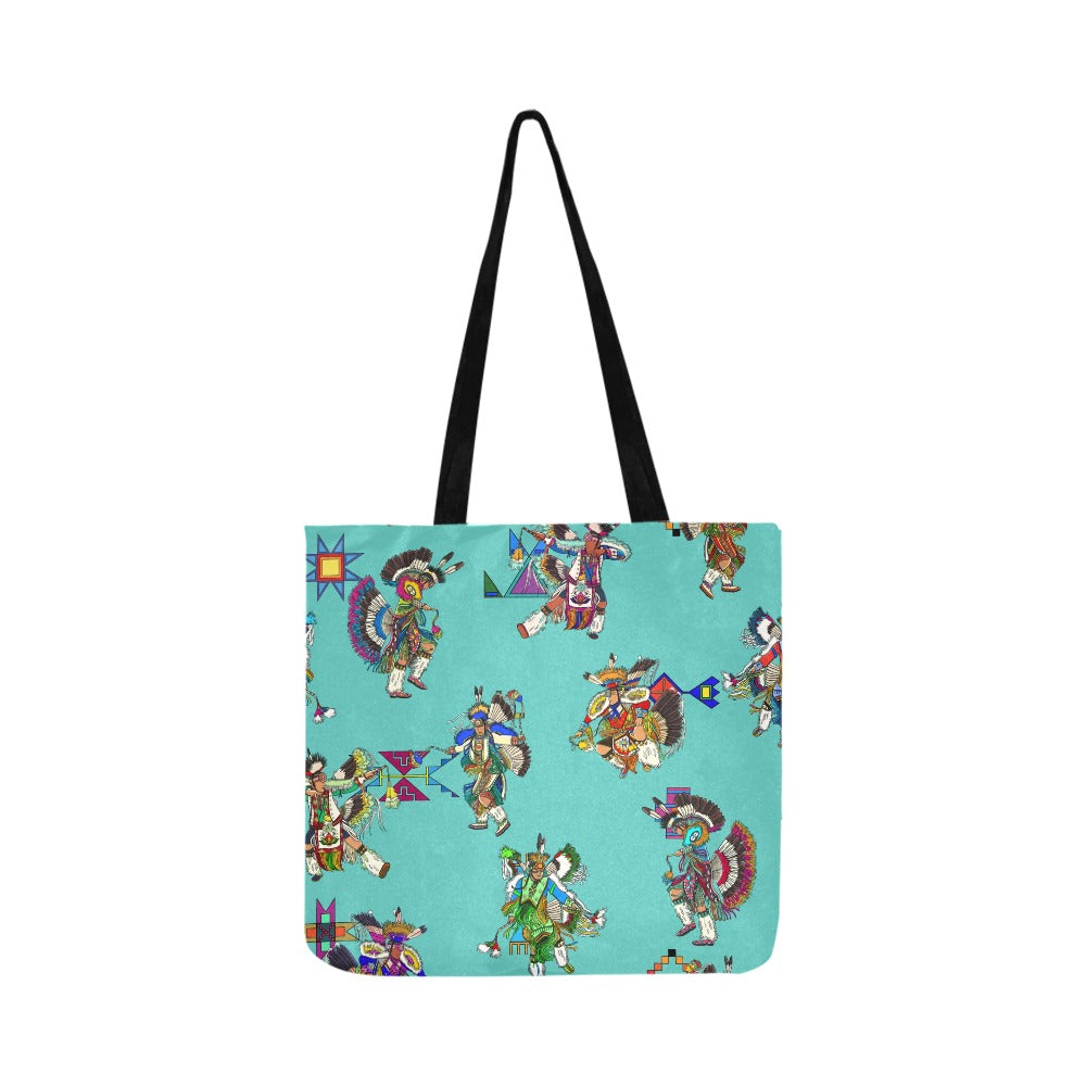 Men's Fancy Dancers Eggshell Blue Reusable Shopping Bag (Two sides)
