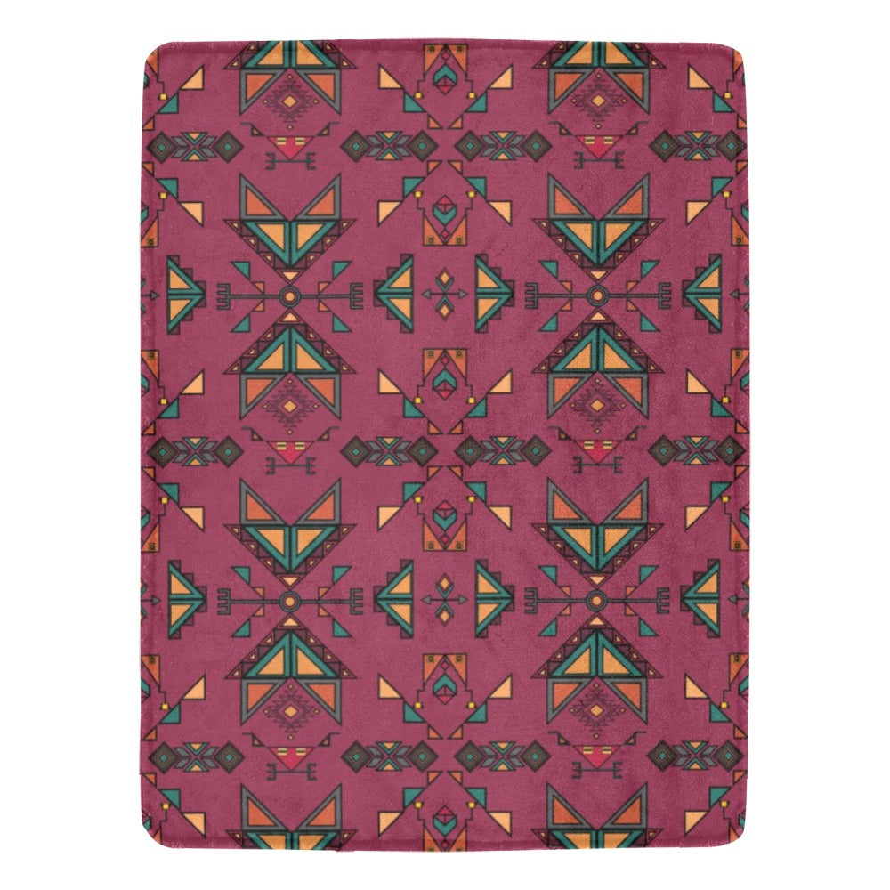 Arrow dawn Maroon Ultra-Soft Micro Fleece Blanket 60"x80"