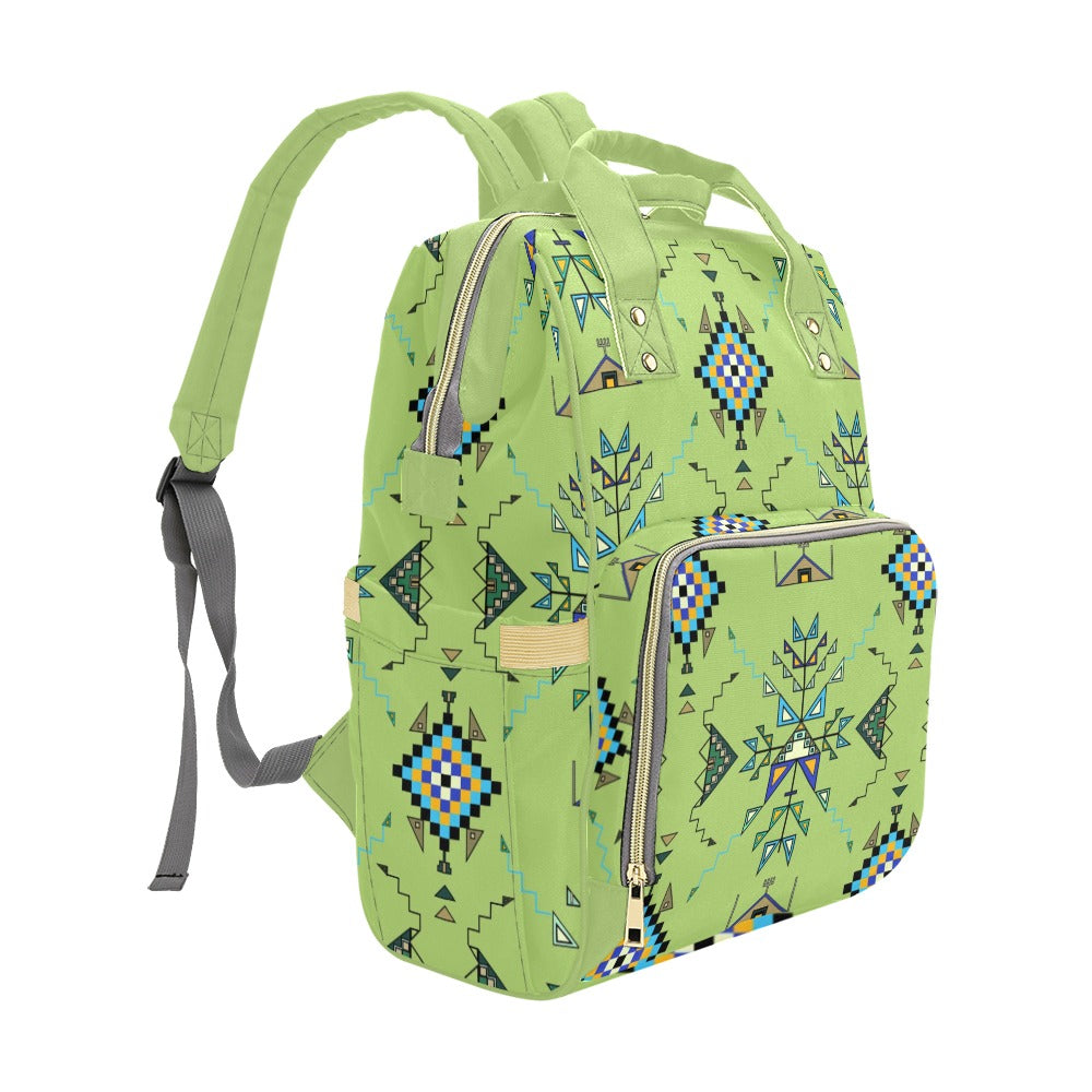 Bear Shield Green Multi-Function Diaper Backpack/Diaper Bag