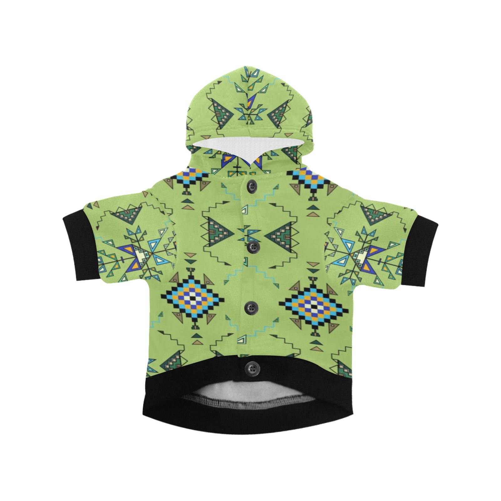 Bear Shield Green Pet Dog Hoodie