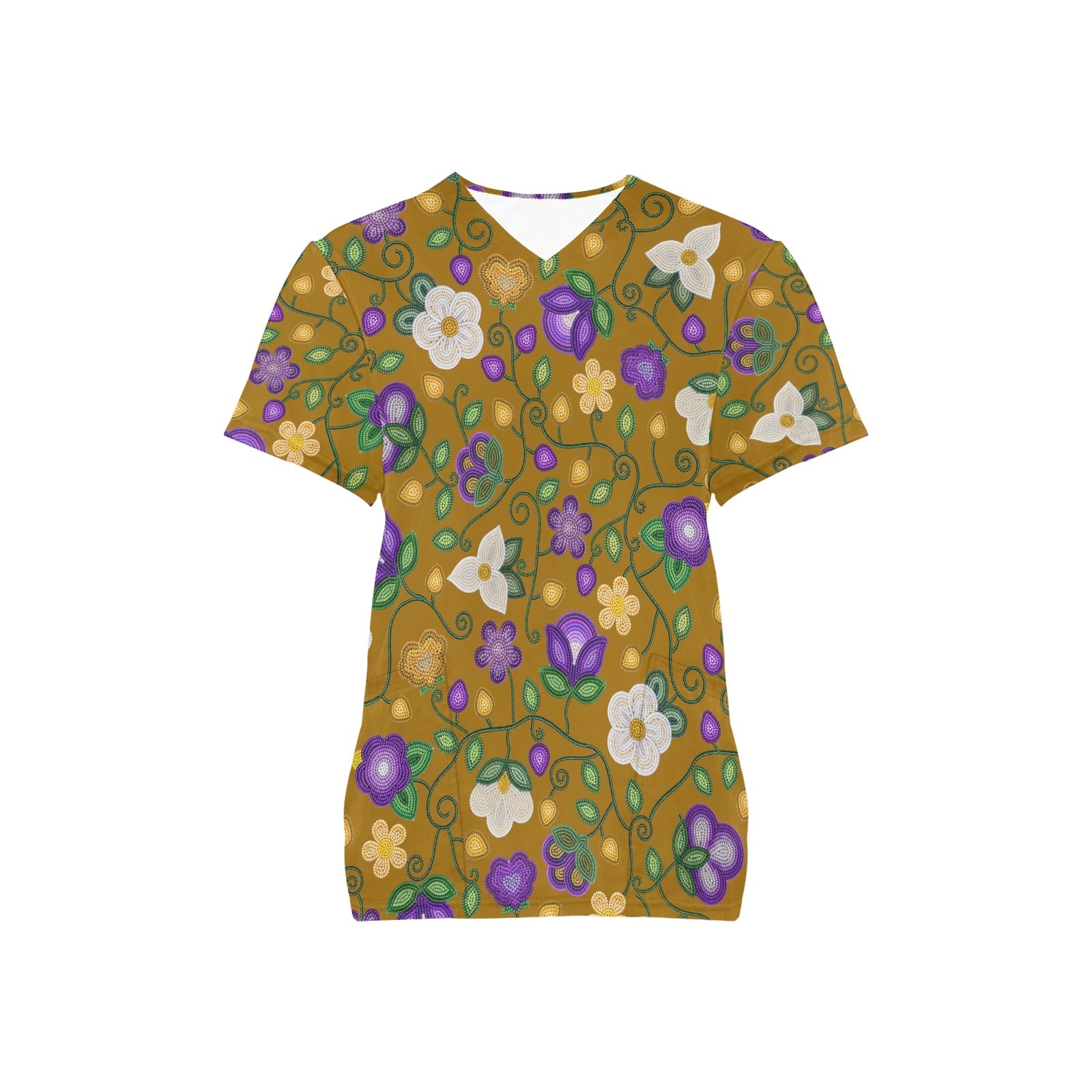 Midnight Moss Bloom Toffee Scrub Top
