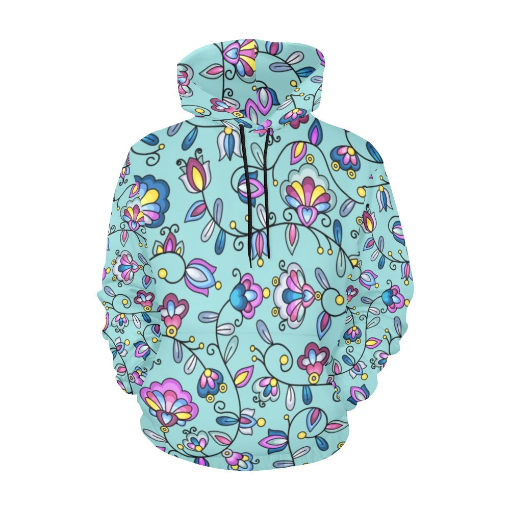Autumn Bundle Blessing Turquoise Hoodie for Women (USA Size)