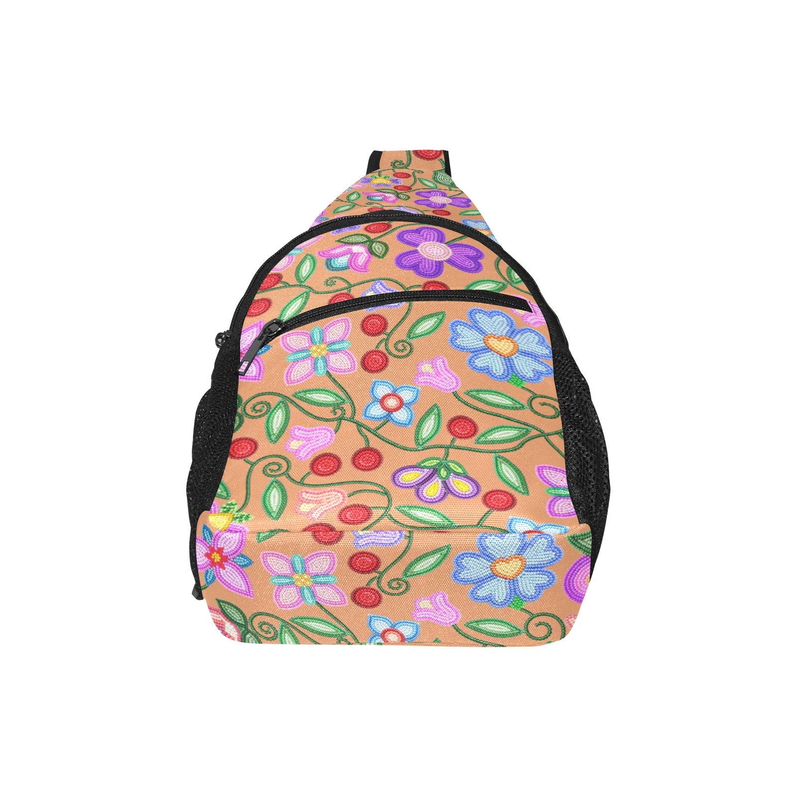 Petal Harmony Terracotta Chest Bag