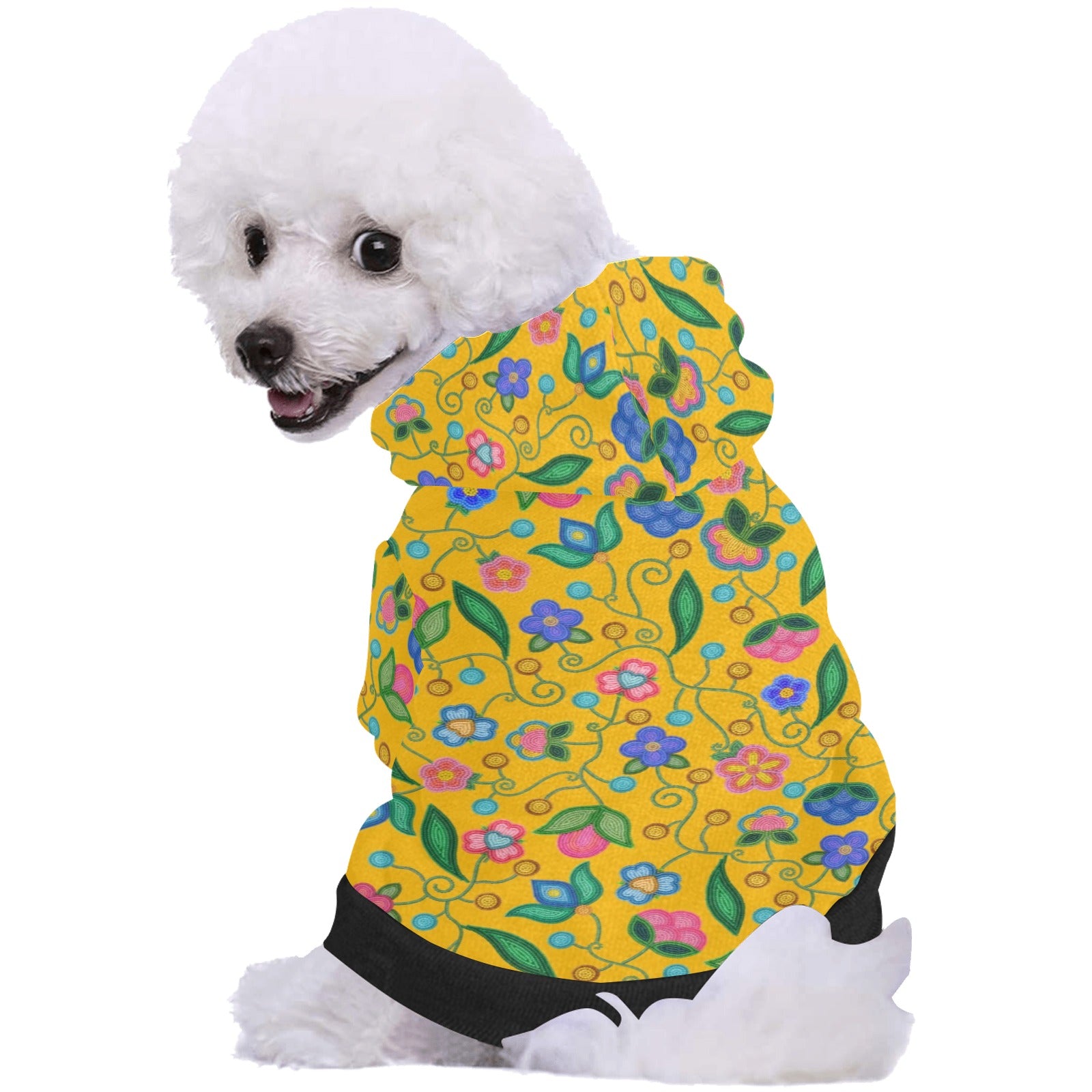 Skyberry Serenade Yellow Pet Dog Hoodie