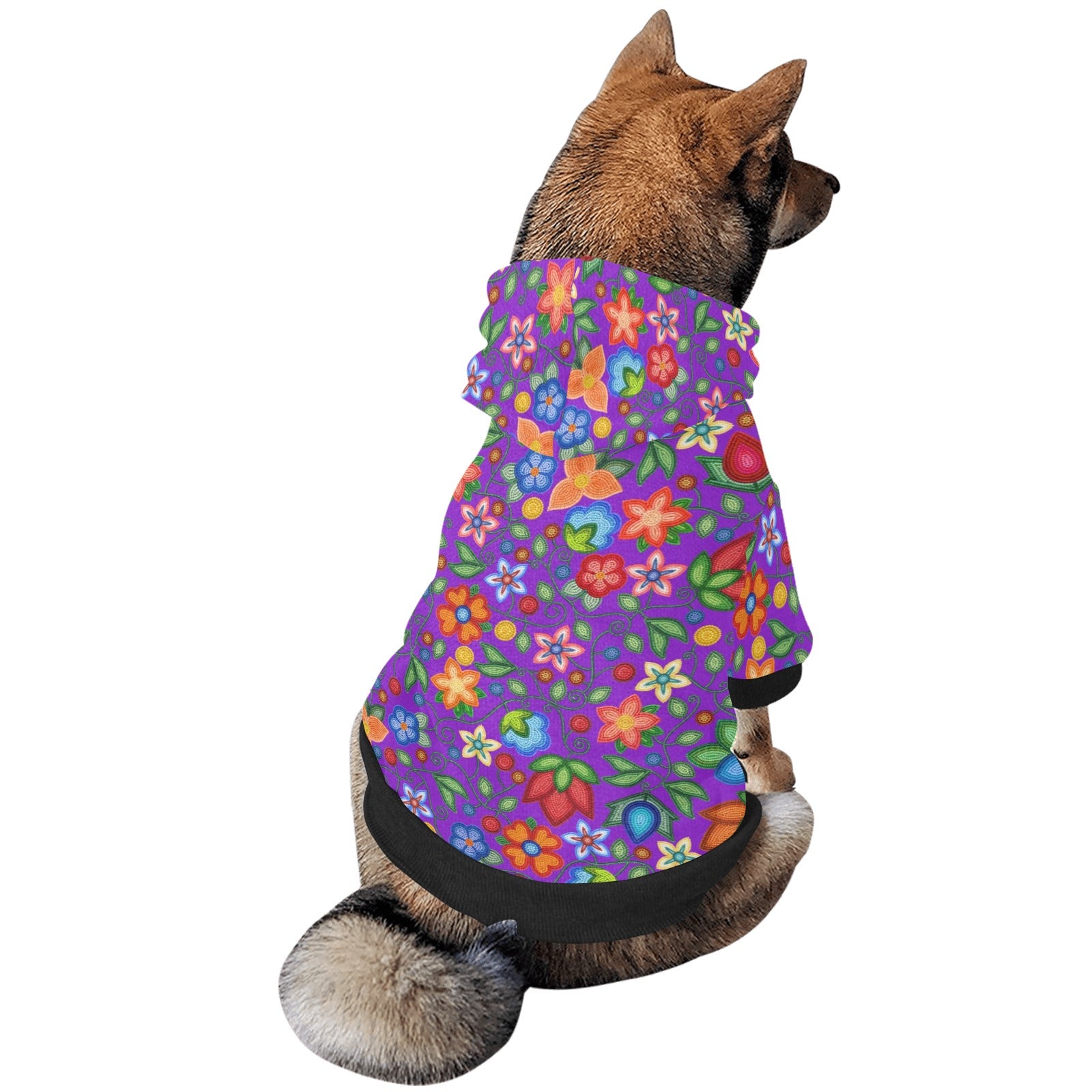 Morning Harmony Purple Pet Dog Hoodie