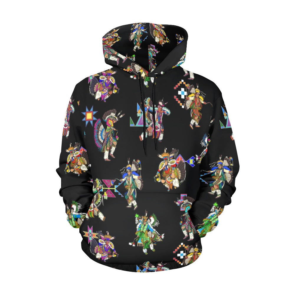 Men's Fancy Dancer Black Hoodie for Men (USA Size)