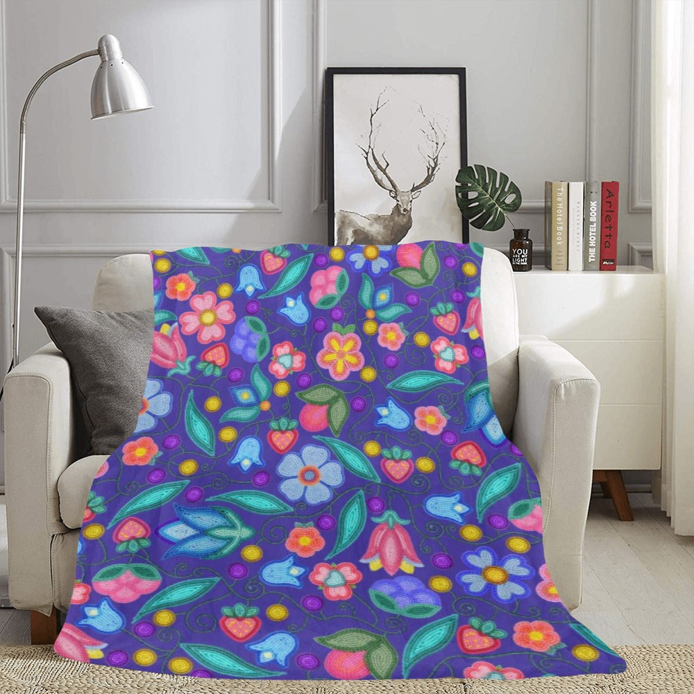 Sweet Offering Indigo Ultra-Soft Micro Fleece Blanket 60"x80"