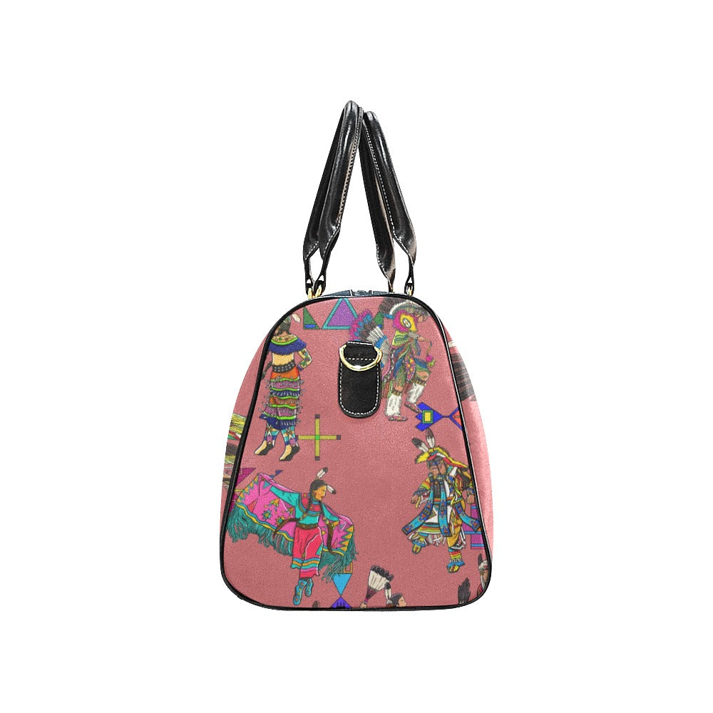 Grand Entry Dancers Terra Cotta Waterproof Travel Bag/Small