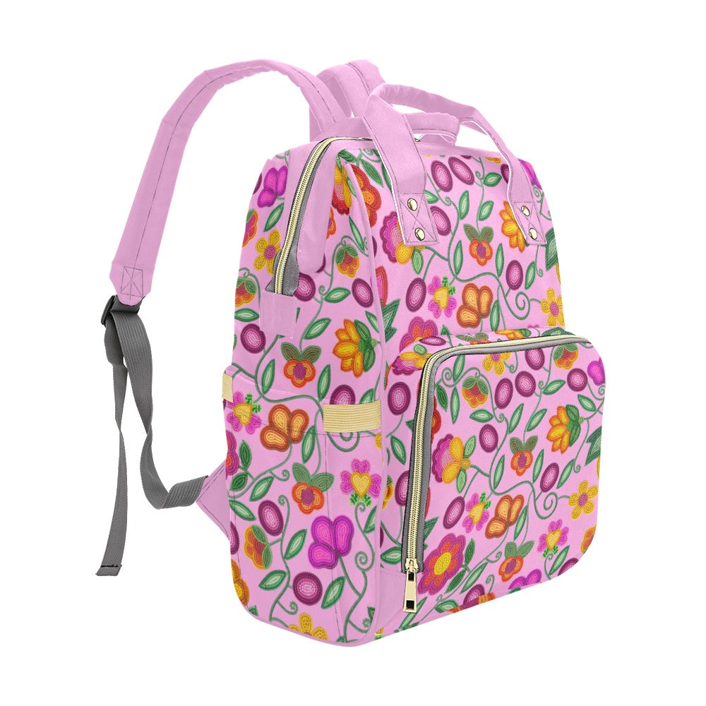 Boreal Bounty Pink Multi-Function Diaper Backpack/Diaper Bag